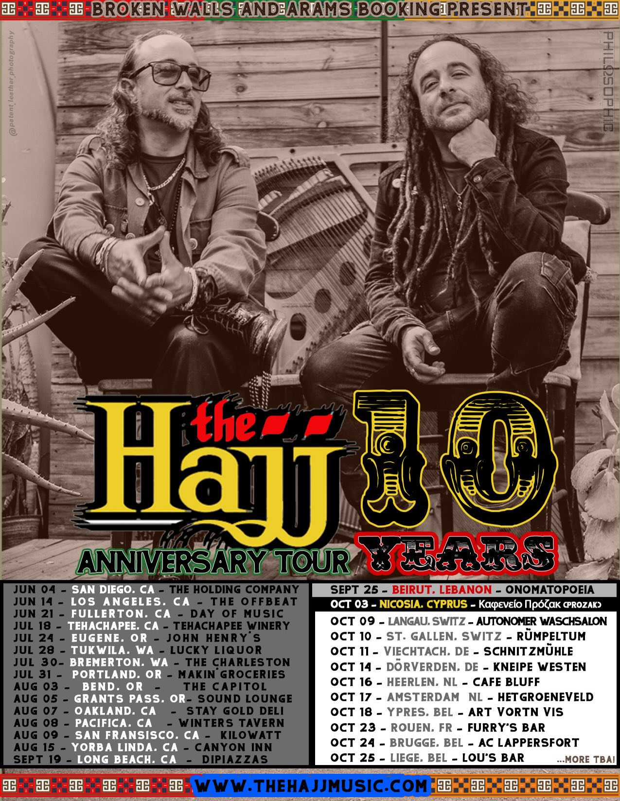 Our 10 YEAR anniversary tour is coming together very nicely!! We can’t wait to see you all on the road!
Link in Bio for all dates and presale to our new album!
📸: @patent.leather.photography 🐦⬛
#thehajjmusic #tour #music #vinyl