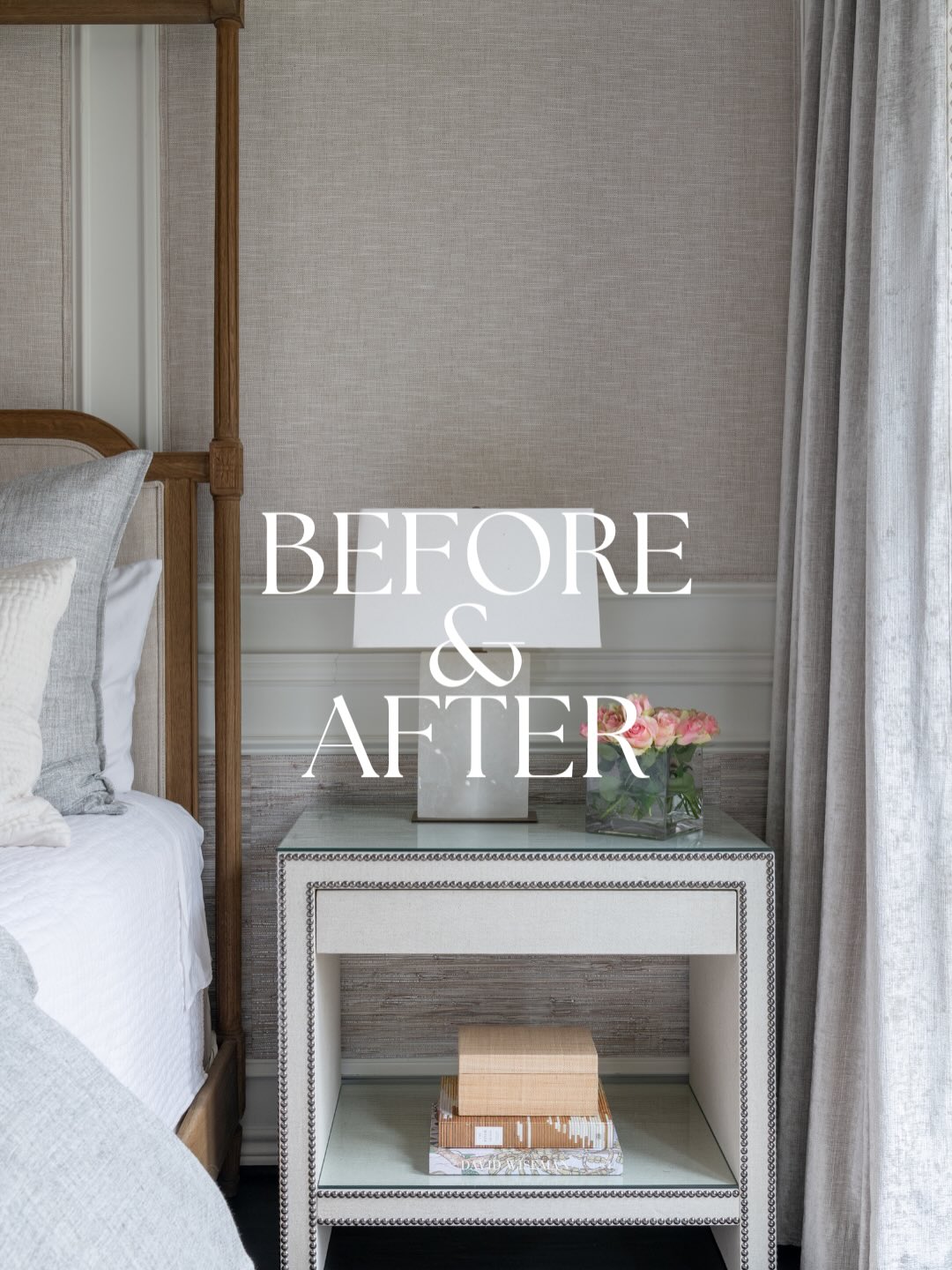 Who doesn’t love a good before and after?! Swipe to see this space completely come to life. 🤍