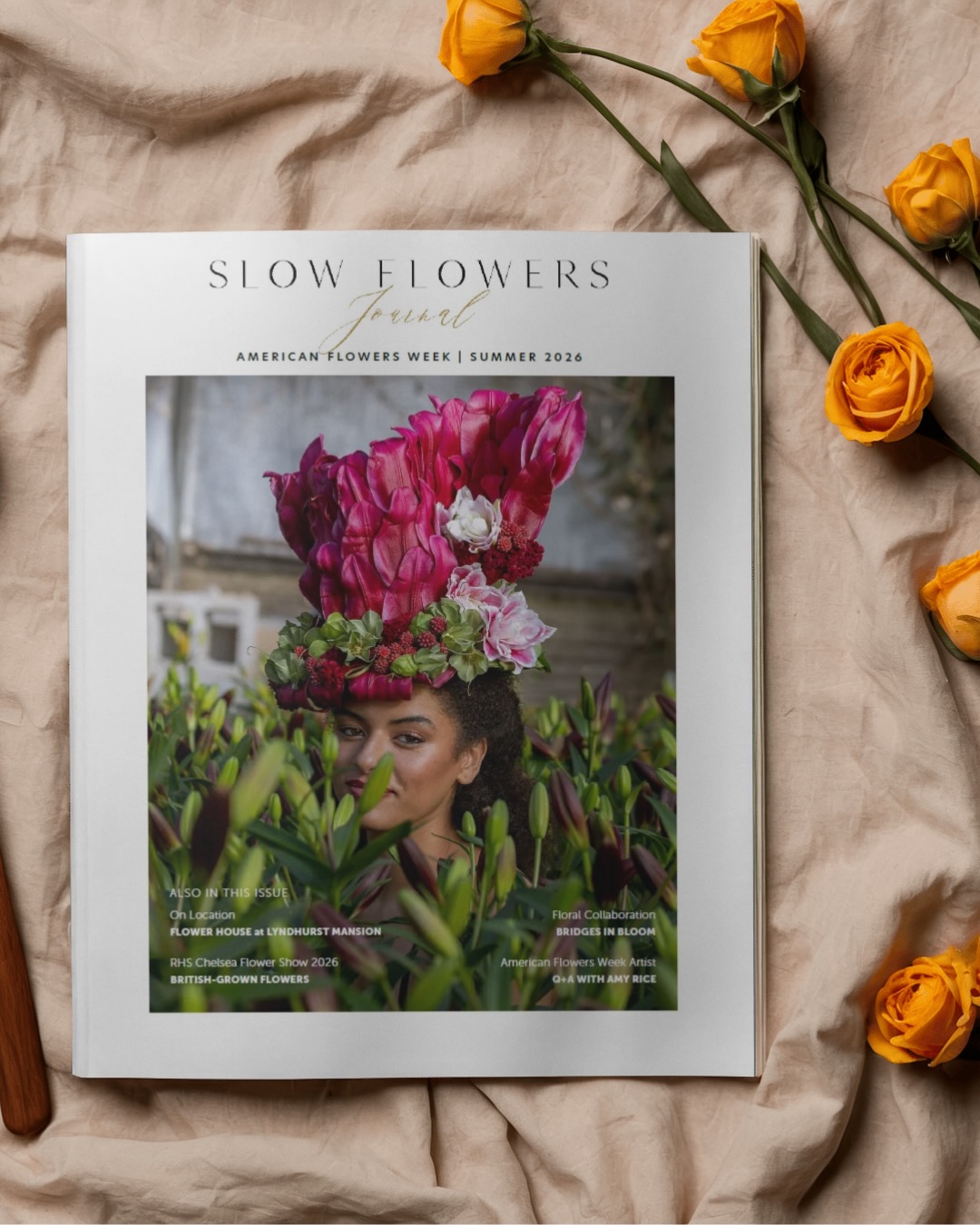 Our Summer ‘26 Slow Flowers Journal has arrived — and in this issue, we are celebrating AMERICAN FLOWERS WEEK with our much-anticipated botanical couture looks 🇺🇸💐❤️ Simply put, the mission of the Slow Flowers Movement is to change people’s relationship with flowers. That means considering where, when, and how the flowers we purchase are grown. It also means having an understanding of and support for the people who grow and design them. For this week, June 28 -July 4, 2026, we are celebrating your blooms!
This time of the year, which coincides with our annual American Flowers Week promotional campaign and celebration, it’s easier than ever to support the Slow Flowers Movement. Flowers are being produced as agricultural crops in all 50 states right now. And consumers have multiple opportunities to grow their own cutting gardens, snip from a U-Pick farm, meet a grower at the farmers’ market, visit a flower farm, and learn design skills from a Slow Flowers florist.
As I’ve said before, “I believe we should be celebrating American-grown flowers during all 52 weeks of the year, but by choosing to devote one full week to an awareness campaign, we can heighten the attention on this cause – both in the media and in the public.” And I must add our full embrace of Slow Flowers members in Canada, who produce beautiful local and seasonal cut-flowers in every province and who will be celebrating Canadian Flowers Week later this summer, during August 17-23, 2026. For ways to support this “sister” cause, visit canadianflowersweek.ca.
We invite you to enjoy this year’s glorious botanical couture floral fashions created by three of our talented members: Françoise Weeks (@francoiseweeks), Caitlin Mathes of @themarigoldgardens, and Alanna Messner-Scholl of @waverlyflowerco — We salute their artistry and their passion for local blooms!
Visit the link in our bio to read + discover more 📖💐✨
#slowflowerssociety #slowflowers #americanflowersweek #americanflowers #botanicalcouture