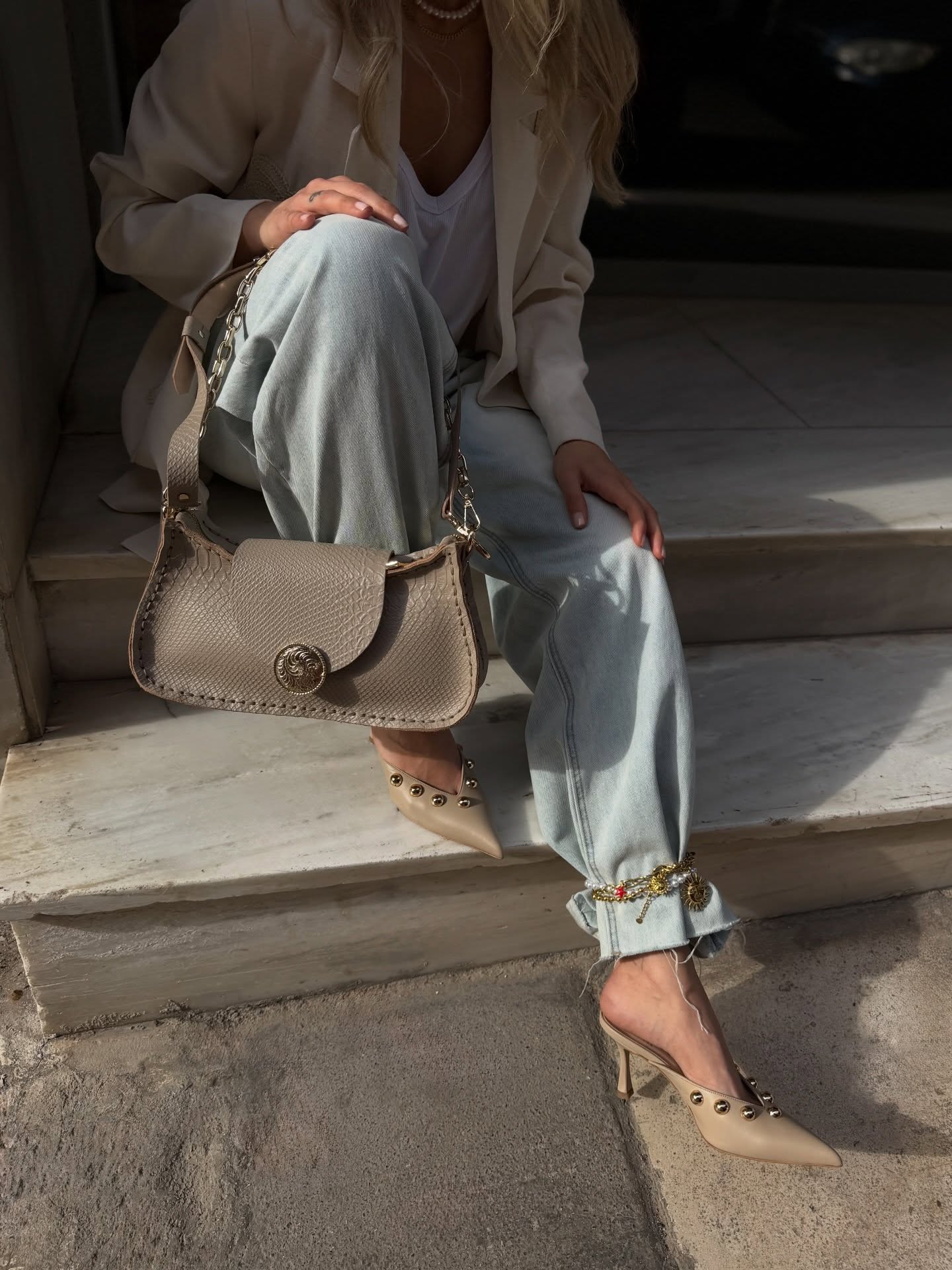 “Rise and shine” handcrafted leather bag, available in stores and online! Captured by @sroom_boutique