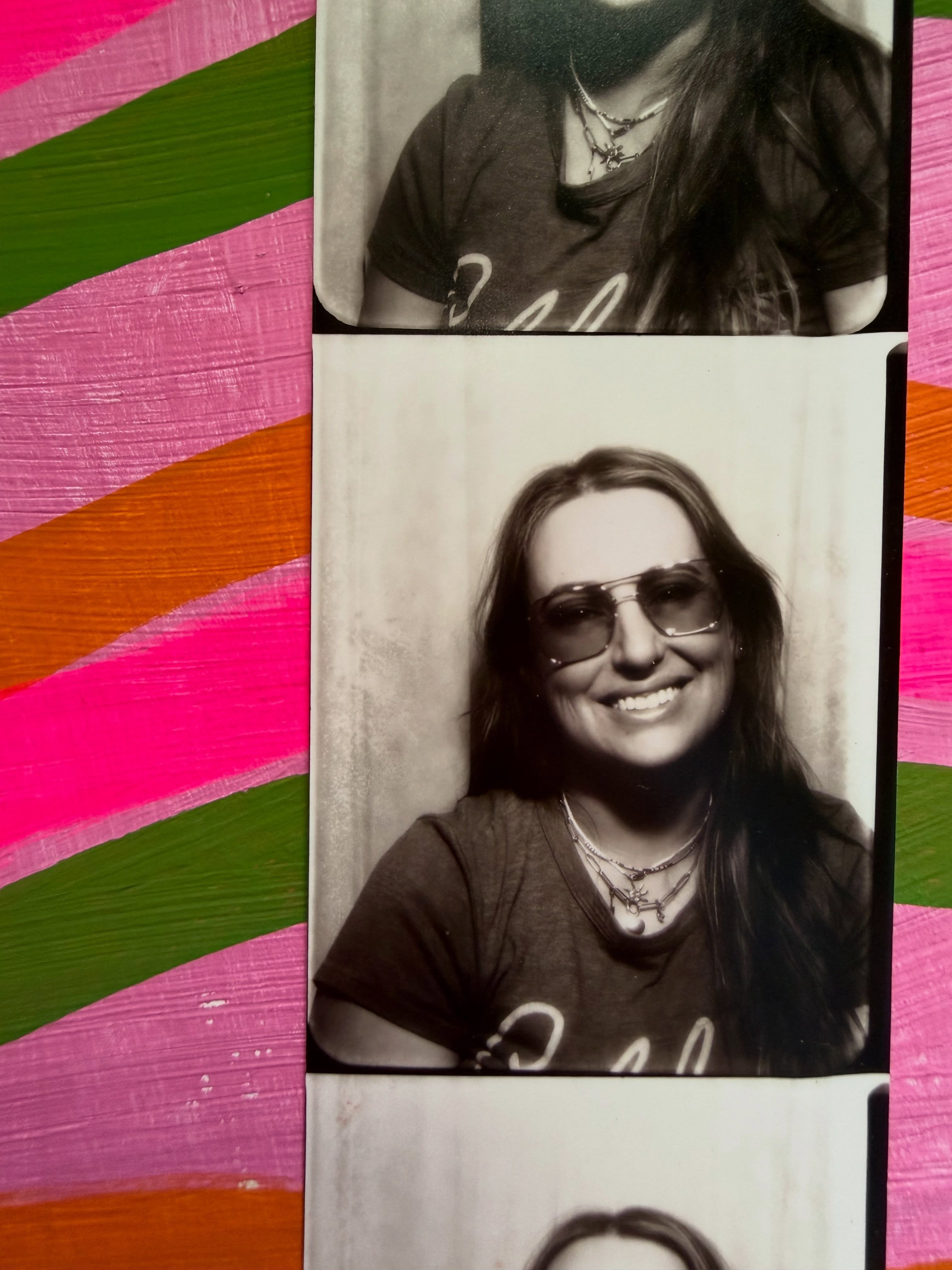 80’s girl with a 70’s soul 🌞✌🏻
🌞 Hello new friends and old! It’s been a minute since I’ve properly introduced myself.
I’m Christie!
I’m an artist & illustrator living just outside of Chicago, though honestly, my soul is living on a beach in the ’70s 😎🤙
My work is fueled by color, light, and nature, and inspired by that groovy, mystical, bohemian design energy of the 60s and 70s bold shapes, dreamy palettes, and a whole lotta sunshine. I love a combination of mediums, switching between painting and digital illustration.