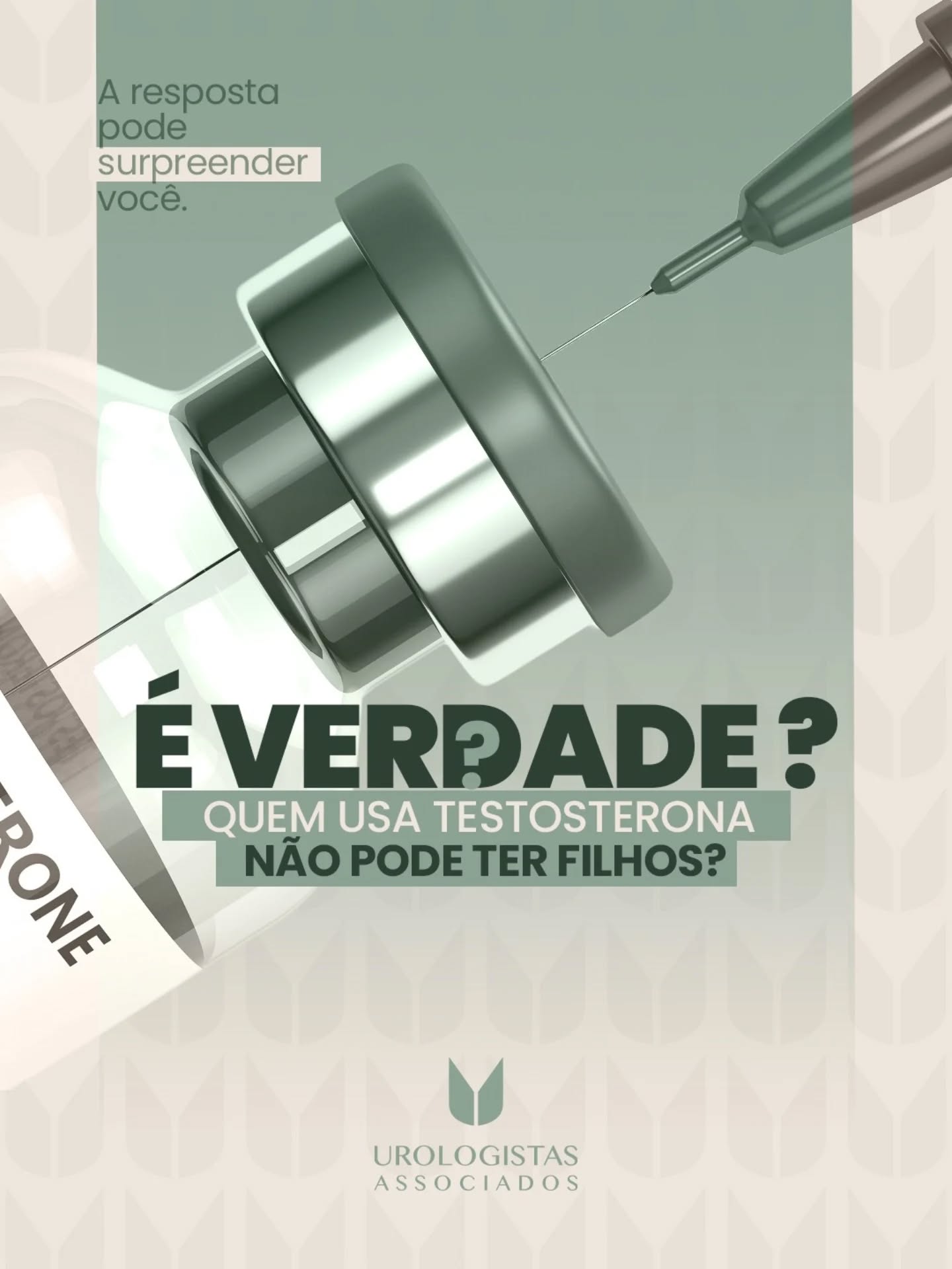 Testosterona e fertilidade são assuntos que geram muitas dúvidas e algumas decisões tomadas sem informação podem impactar planos importantes para o futuro.🩺
Se você deseja preservar sua fertilidade, é fundamental entender como a testosterona exógena age no organismo antes de iniciar qualquer tratamento.
📍 Na Urologistas Associados, sua saúde hormonal é avaliada de forma individualizada, considerando não apenas seus sintomas atuais, mas também seus objetivos para o futuro.
Agende uma consulta.🧑🏻⚕️
#UrologistasAssociados #SaudeMasculina #Testosterona #ReposicaoHormonal #FertilidadeMasculina
