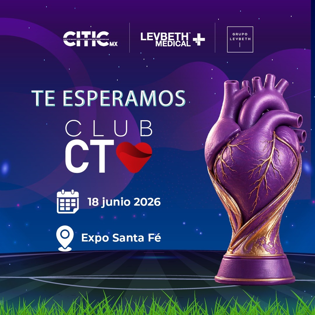 El corazón de la innovación late más fuerte que nunca ❤️
Este 18 de junio, sé parte de una experiencia única en cardiología intervencionista.�CLUB CTO llega en el marco de CITIC MX para reunir a los líderes que están transformando el presente y futuro de la medicina cardiovascular.
📍 Expo Santa Fe�
🗓 18 junio 2026