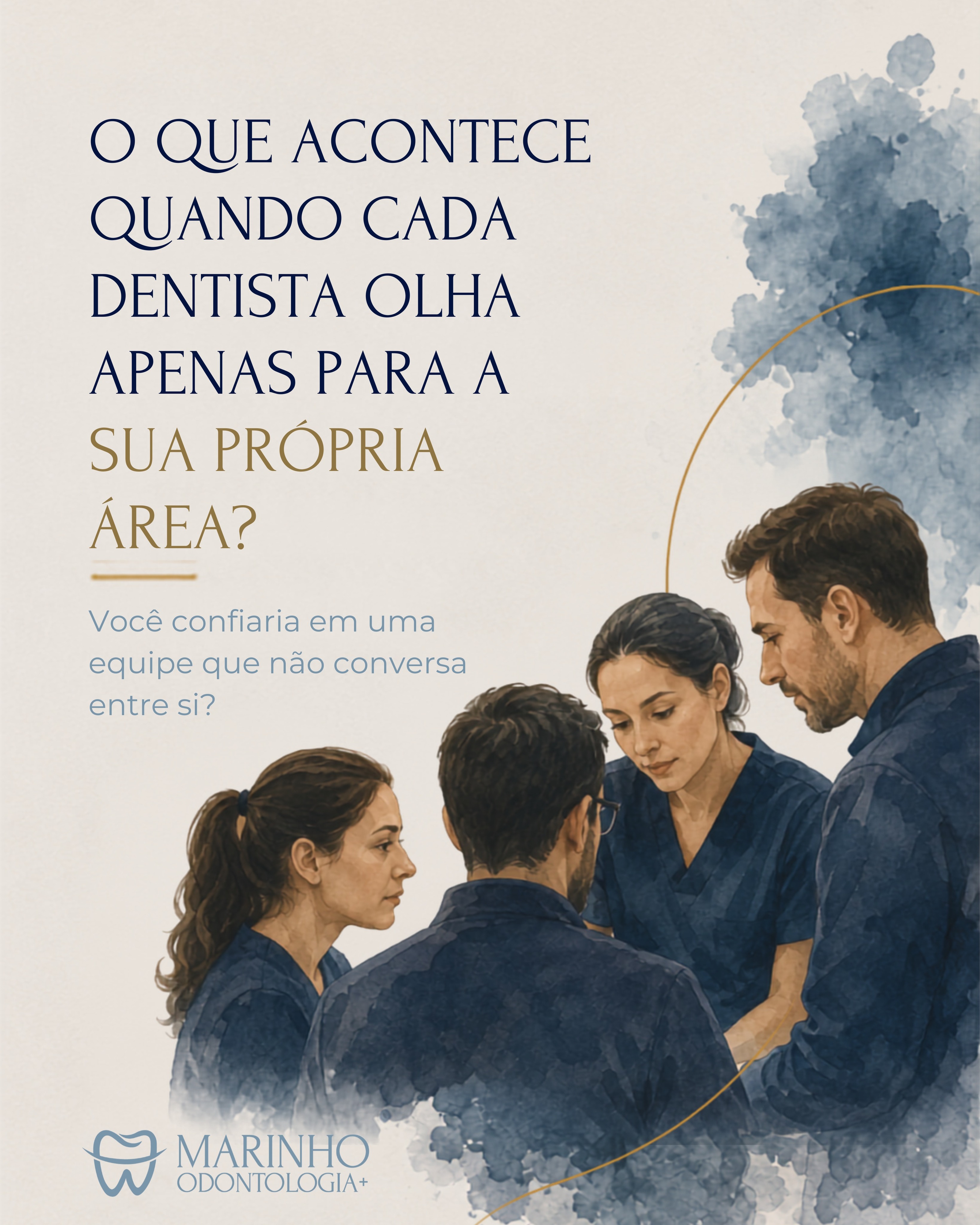 Cuidar da saúde bucal vai muito além de executar procedimentos. É enxergar cada caso como um todo.
Na odontologia, decisões tomadas em uma área podem impactar diretamente outra. Por isso, a comunicação entre os especialistas faz toda a diferença no planejamento e nos resultados.
Na Marinho Odontologia+, acreditamos no cuidado integrado e na discussão conjunta dos casos, para que cada paciente receba um tratamento completo e alinhado em todas as etapas.
Porque o paciente é um só. E o planejamento também deve ser.
📲 (11) 98930-6184
📍 Av. Iraí, 143 - Cj. 72 e 73 - Moema, São Paulo