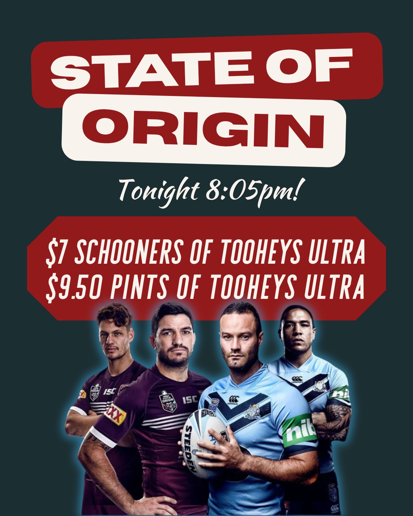 💙❤️GET EXCITED TONIGHT IS THE NIGHT ❤️💙
🏉 State of Origin kicks off tonight at 8:05pm!
Round up your mates, grab a seat and settle in for the biggest rivalry in rugby league.
🍺 Tooheys Ultra Schooners — $7
🍺 Tooheys Ultra Pints — $9.50
Cold beers, great atmosphere and all the Origin action live on the big screens.
See you at The Strawberry tonight! 🍓
#stateoforigin #sydney #surryhills #rugby #sydneypubs