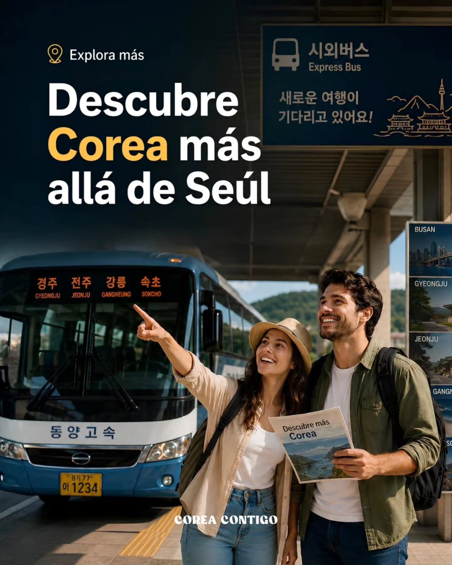 🚌 ¡Descubre Corea más allá de Seúl con descuento en autobús! 🇰🇷✨
¿Pensando en salir de Seúl y explorar las maravillas ocultas de Corea? ¡Tenemos una excelente noticia para ti! La Organización de Turismo de Corea (KTO) ha lanzado una promoción exclusiva para turistas extranjeros.
¡Es el momento perfecto para descubrir ciudades increíbles como Busan, Jeonju o Gyeongju!
📌 ¿En qué consiste el beneficio?
- Descuento directo: Recibe 5,000 KRW de descuento en tus billetes de autobús exprés e interurbano.
- Beneficios extra: Dependiendo de la plataforma, podrás obtener cupones de descuento adicionales para autobuses o incluso una eSIM gratuita para mantenerte conectado.
📅 ¿Cuál es el período de la promoción?
- Duración: Desde el 15 de junio hasta mediados de julio de 2026 (Aproximadamente 4 semanas).
⚠️ ¡Cupo limitado! Este beneficio está disponible solo para los primeros 8,000 viajeros. Si los cupones se agotan, la promoción terminará antes de la fecha prevista.
🗺️ ¿Cómo puedo conseguirlo?
Esta promoción se realiza en colaboración con tus plataformas de viaje favoritas:
1️⃣ Klook: Reserva tus trayectos de forma fácil y llévate beneficios exclusivos como la eSIM.
2️⃣ Go Hanpass: Consigue cupones de descuento adicionales para armar tu ruta interurbana.
👉 ¡Corre antes de que se agoten! Etiqueta a tu compañero de viaje y planifiquen su escapada fuera de Seúl hoy mismo.
#coreacontigotour #tourenespañol #viajeacorea #coreadelsur #aventuracoreana