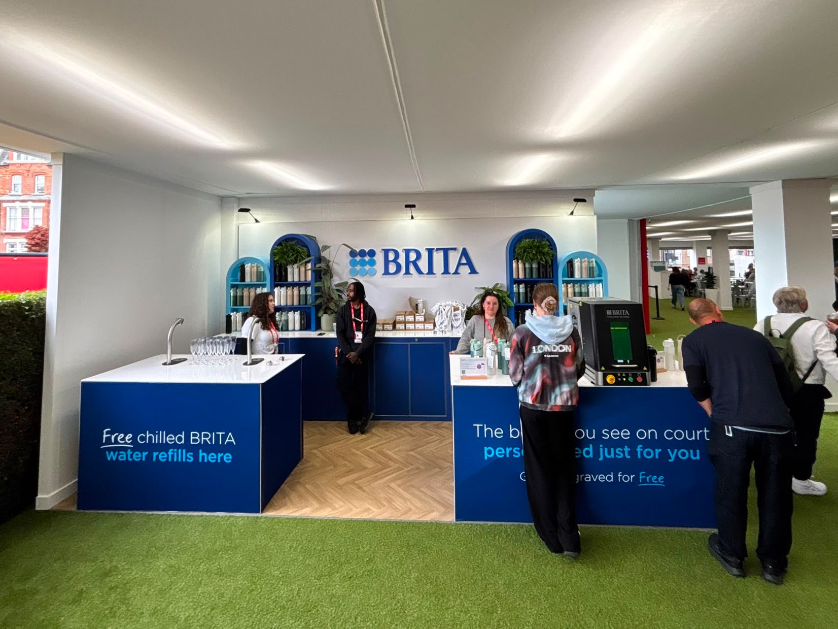 Serving up hydration with @brita.uk at @thequeensclub 🎾💧
We're proud to have delivered BRITA's premium activation at the @hsbcchampionships. From the striking branded walling and feature lighting to free chilled water refills and personalised bottle engraving, it's fantastic to see fans enjoying the space throughout the tournament.
#ProvisionEvents #HSBCChampionships #EventBuild #BrandActivation #ExperientialMarketing #BrandExperience