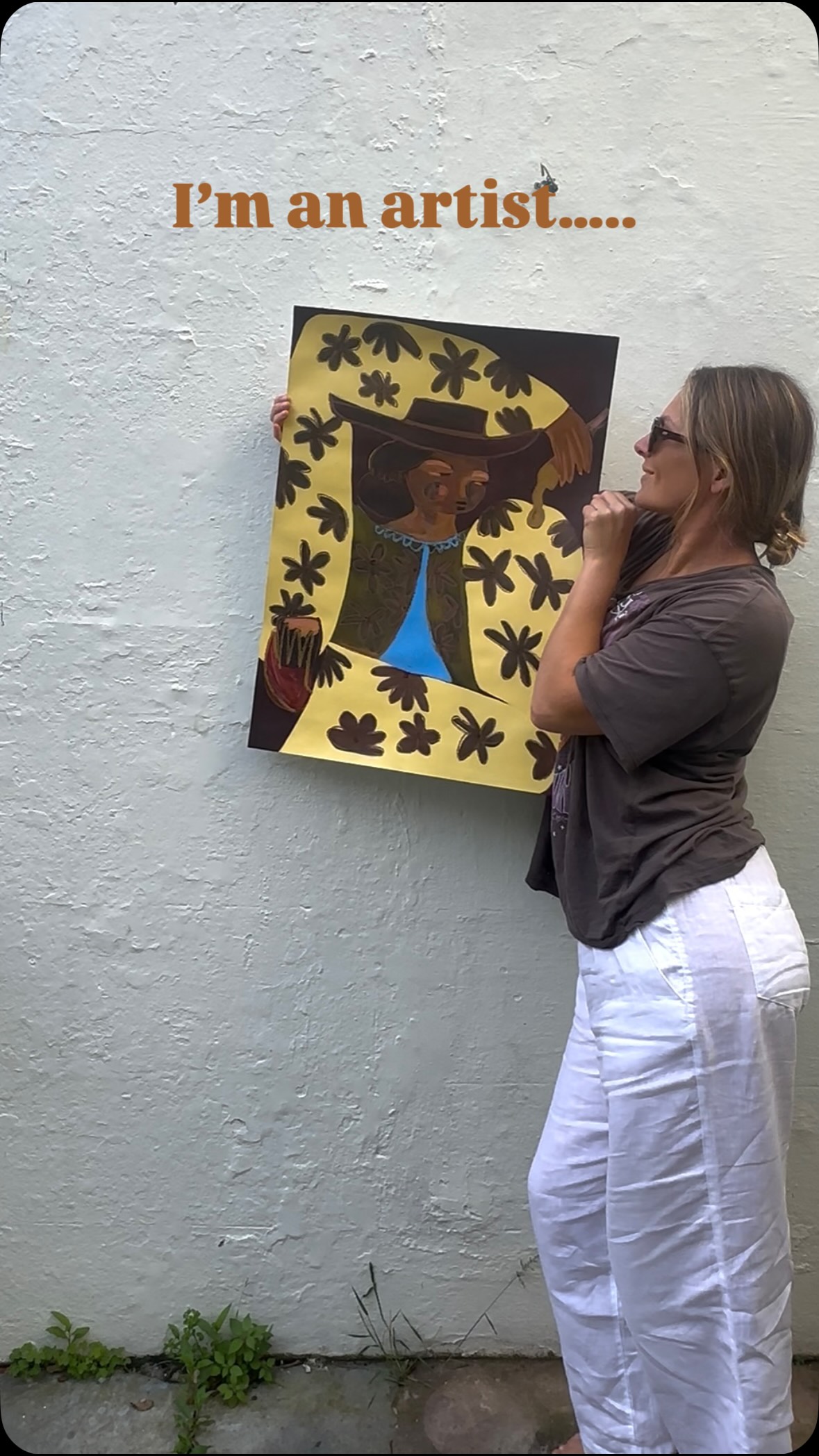 Just wasn’t built for the 9-5 🤷🏼♀️🤪
•
#artlife #figurativeart #wallart #cowgirlart #westernart