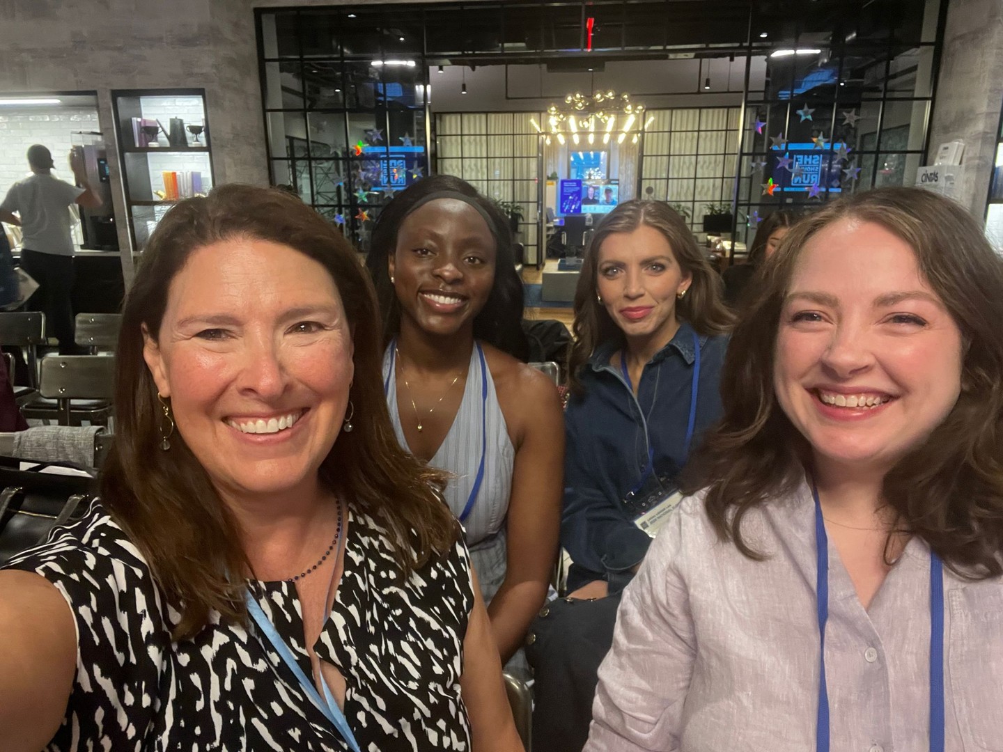 Working with our partners like @Sheshouldrun provides opportunities to our Running Start alums (Hi @jesmurph, Elizabeth Ogunsuyi, and @mkdanehey!), and gives us exciting new ideas for facilitating women's leadership in new ways. At Monday's She Should Run National Summit, we got to participate in a workshop learning improv to improve leadership skills like resilience and collaboration with @funnygirlshf. Like many new experiences, it was scary at first, but really rewarding once we jumped in!