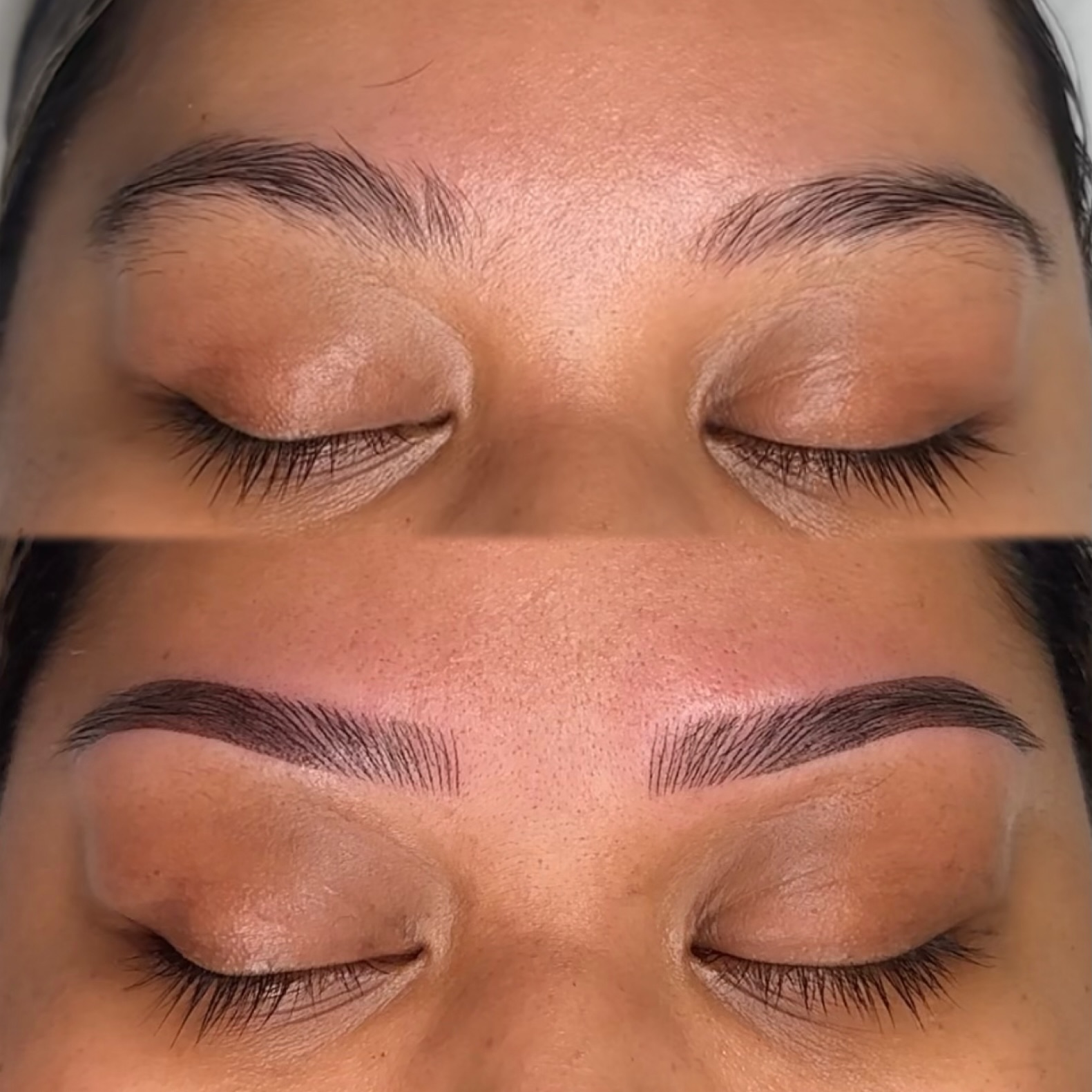 Little brow and lip duo to fire up your mid week blues ๐ฎโ๐จโค๏ธโ๐ฅ
Services: Combination brows (nano machine hairs through the front and ombre powder through the ends) PLUS a peachy lip neutralisation.