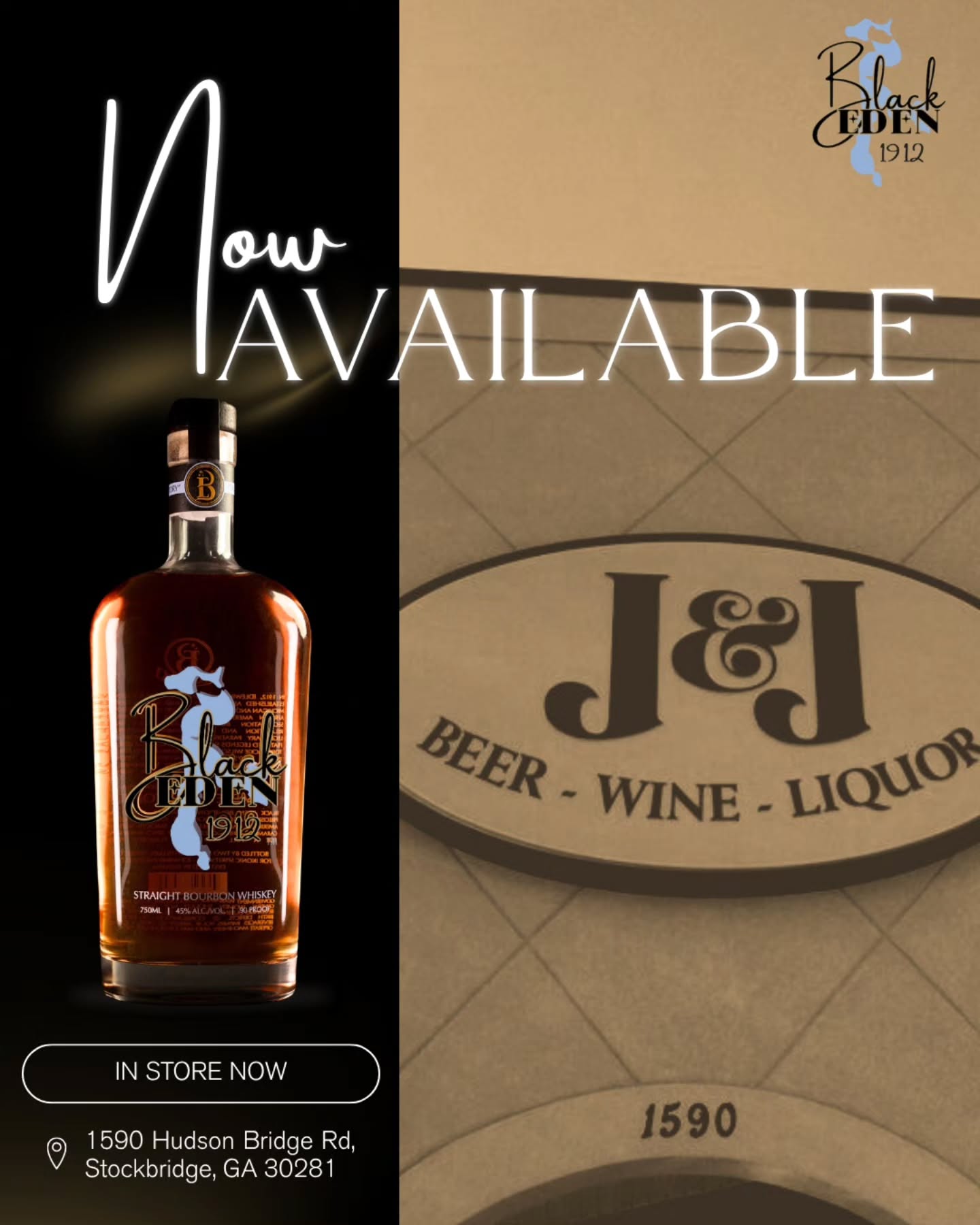 🚨 Big News from Black Eden 1912! 🚨
We're proud to announce our very first retail placement in Georgia at J&J Beer, Wine & Liquor! 🥃
This milestone marks the beginning of an exciting new chapter as we continue sharing the legacy, history, and craftsmanship behind Black Eden 1912 with bourbon lovers across the Peach State.
If you're in Georgia, stop by J&J Beer, Wine & Liquor and pick up a bottle today.
📍 1590 Hudson Bridge Rd, Stockbridge, GA 30281
The legacy pours on. 🖤✨
#BlackEden1912 #GeorgiaBourbon #TheLegacyPoursOn #BlackOwnedBusiness #PremiumBourbon