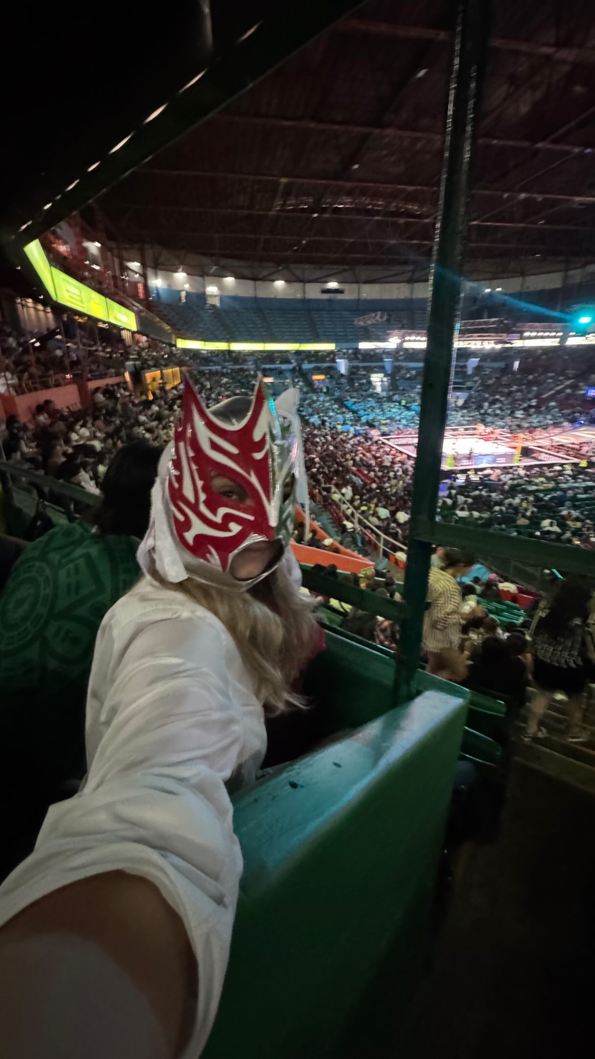 If I experience a culture, I don’t do it by halves. Viva Lucha Libre. Greetings from Mexico