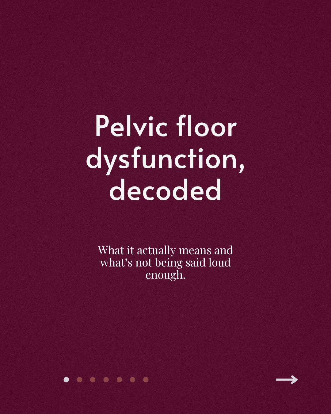 The pelvic floor is part of a whole system. Breath, nervous system, deep core, pressure management. Fix the system, not just the symptom.
What's the one thing you wish someone had told you about your pelvic floor in pregnancy and postpartum?