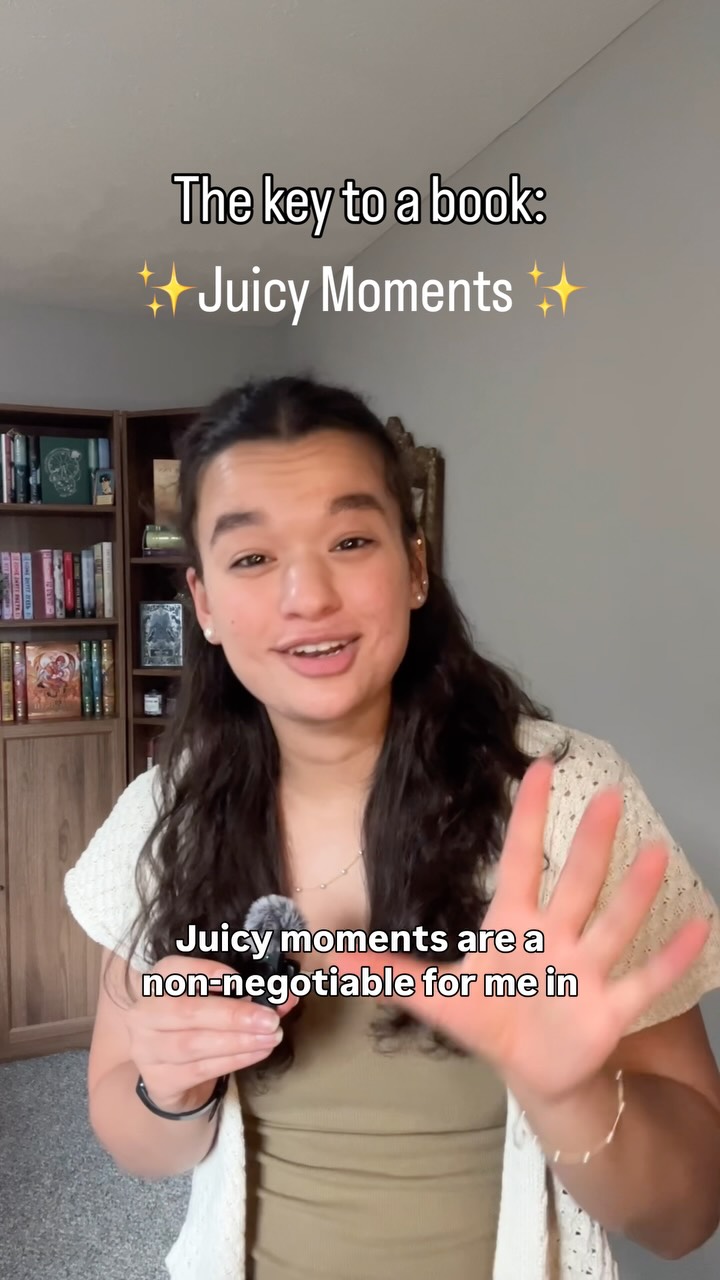 What are your fav juicy moments as a reader? 👀
I will ALWAYS be a sucker for a backstory reveal.
When a character opens up about their past that’s only been hinted at…I’m sat.
I started creating a Juicy Moments document several projects ago and never looked back.
Let me know if you have questions about Juicy Moments, and I’ll answer them in another video!
Hi, I’m Megan Riann! I’m an agented author who works at a Big Five publisher who loves talking books—including the behind the scenes of how they’re made. Nice to meet ya! 📚
#amwriting #booktok #writertok #aspiringauthor #yaauthor young adult novels, how to write a book, writers of instagram, readers, reading