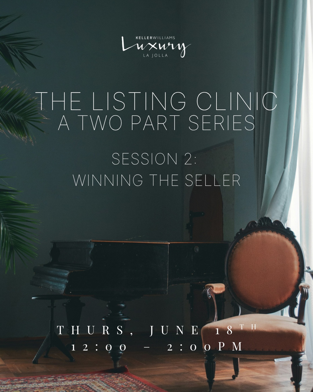 Anyone can talk about winning listings. We send our agents to win one.
This Thursday, our team at Keller Williams La Jolla steps into a real home, in front of a real seller, for The Listing Clinic, Session 2: The Listing Appointment.
No slides. No theory. A live consultation, ten minutes to make the case, and a room full of agents who came prepared to earn the business because the difference between a good agent and a great one isn't talent, but preparation. A market analysis built on real data. A pricing strategy with a reason behind it. And a consultation rehearsed until it's second nature.
This is what training looks like when you're building agents the market trusts.
#KWLaJolla #TheListingClinic #LuxuryRealEstate #ListingAgent #RealEstateTraining