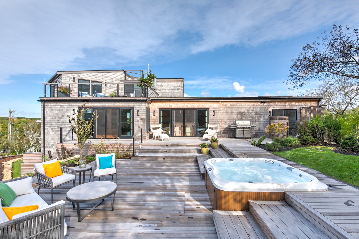 From the upper deck to the lounge space below, this Provincetown home makes the most of its outdoor footprint with a design that feels polished, practical, and made for everyday enjoyment.
#CapeAssociates #Provincetown #OutdoorLiving #CustomHomes #CapeCodHomes #DeckDesign #CoastalArchitecture #HomeRenovation #CustomBuilder #CapeCodLiving