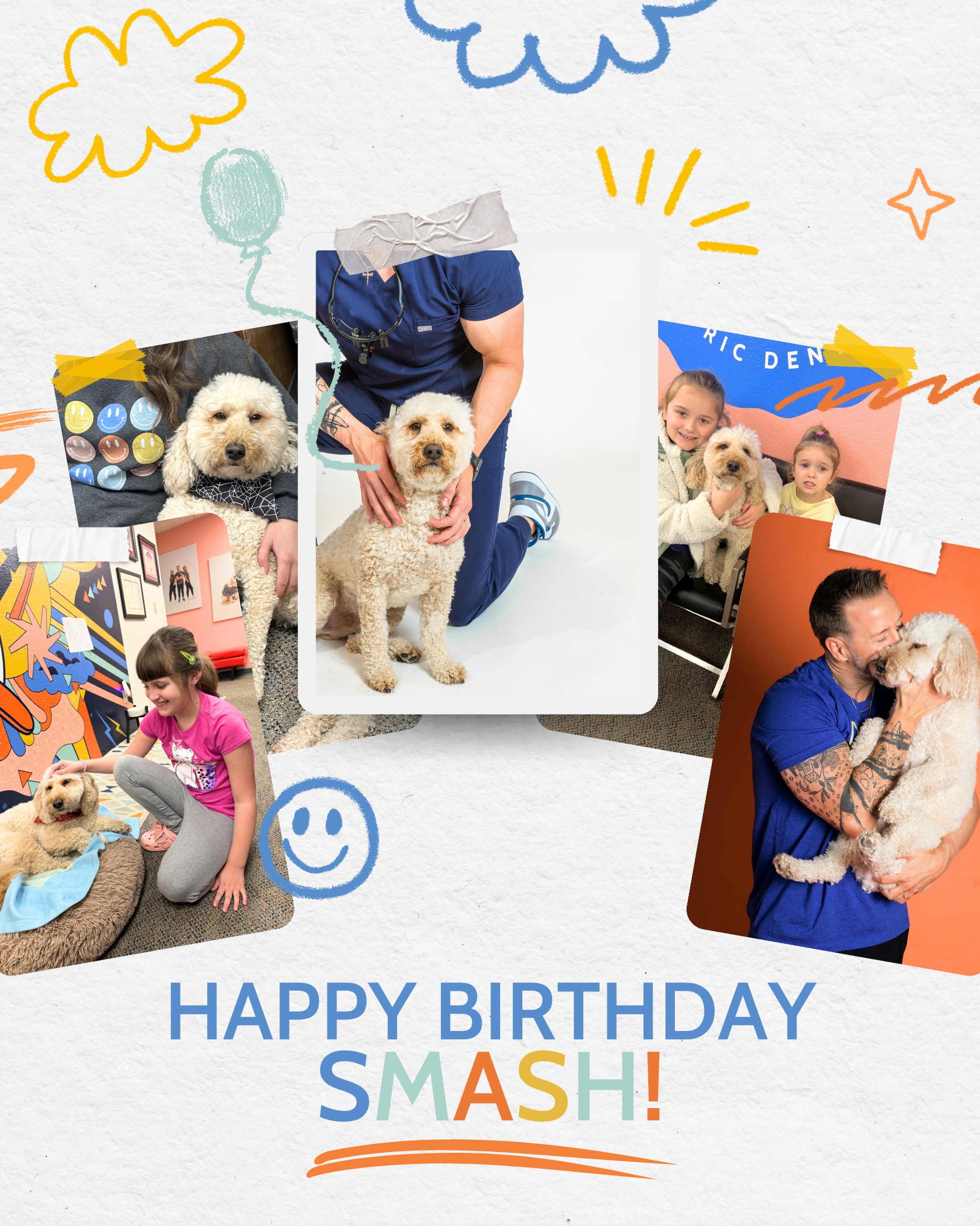 It’s Smash’s birthday! 🎉🥳🍰🤸🏼♀️
Our most loyal and loving furry companion (and favorite employee). Happy birthday, Smash! 🎈