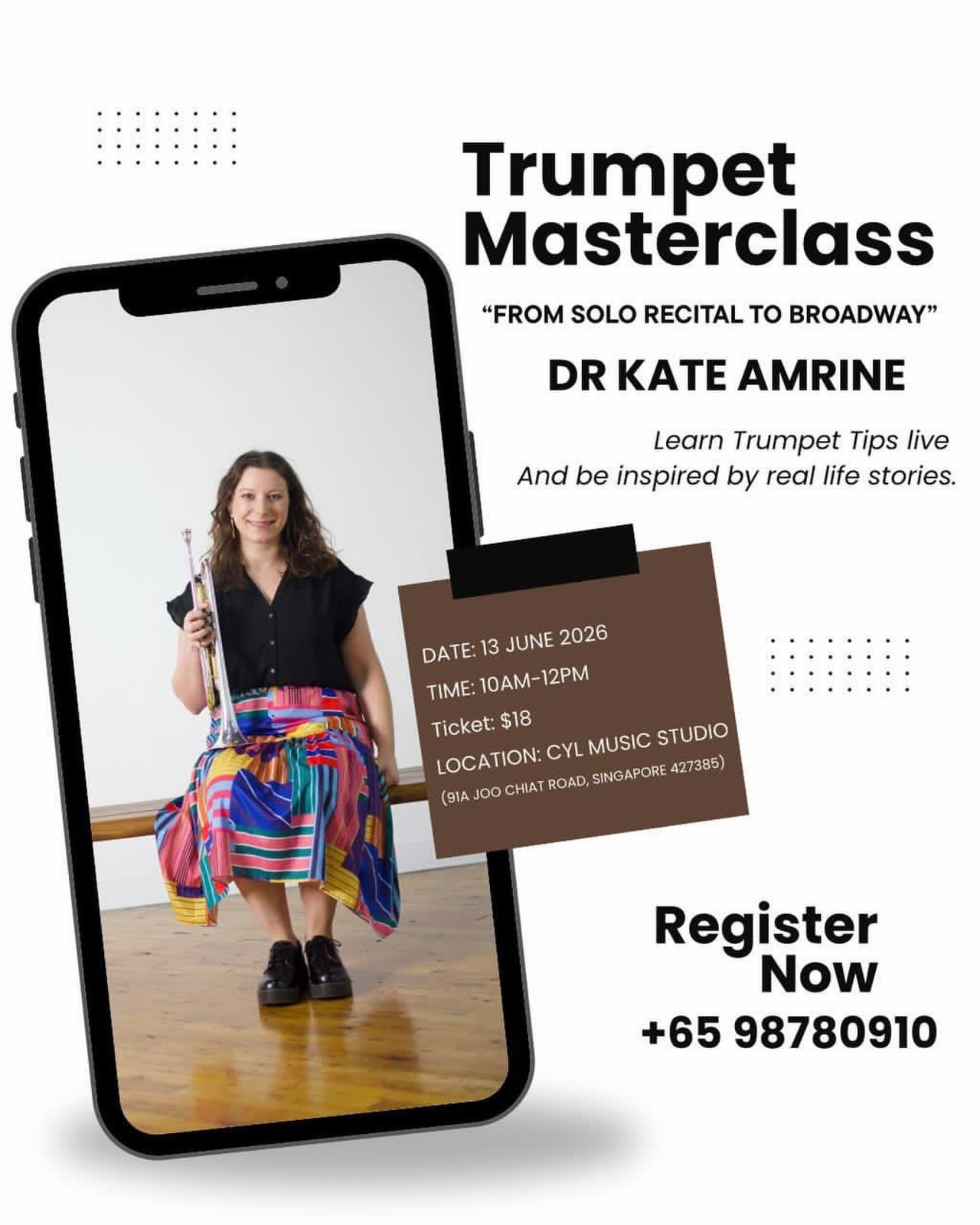 Tomorrow is the day! ๐บExcited to share my warmup and some of my favorite exercises / pieces + listen to some exciting young students of @trumpetchrisyl ๐ It is a two show day so I will try and document the fun and craziness as well. Really grateful for the opportunity to share some things I have learned along the way with these folks and grateful for the opportunity ๐๐ป @cyl_music_studio
โข
#musiceducation #drkate #trumpet #trumpetteacher #masterclass