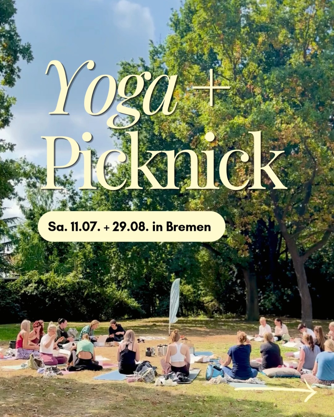🌿 Stell dir vor: Du startest deinen Sommermorgen barfuß im Gras, atmest tief durch, bewegst deinen Körper in einem sanften Yoga Flow und genießt danach ein köstliches Picknick unter freiem Himmel, mitten im Grünen in Bremen. Klingt traumhaft, oder? 😍
Genau dazu laden wir dich ein:
Yoga & Picknick in Bremen
🥐 Sa. 11.07.2026 | 10:00-13:00 Uhr
🥐 Sa. 29.08.2026 | 10:00-13:00 Uhr
Und dieses besondere Event findet bereits zum 3. Mal in Kooperation mit der @glueckskueche.bremen statt. 🫶
Freue dich auf eine achtsame Yogaeinheit mit Julia @happy.plantbased.flow & Caro, tiefe Entspannung, schöne Begegnungen und ein gemeinsames veganes Picknick von der @glueckskueche.bremen voller Genuss, Leichtigkeit und Wohlfühlmomente.
Egal, ob du Yoga Anfänger:in bist oder schon Erfahrung mitbringst – jede:r ist herzlich willkommen. 🌈
Sichere dir jetzt deinen Spot. Die Plätze sind begrenzt und bereits zur Hälfte vergeben.
➡️ Alle Infos findest du über den Link in der Bio.
Wir freuen uns auf dich! 💛
Julia & Caro
__________
#yogabremen #bremerleben
#heuteinbremen #selfcaremoments #miniretreat