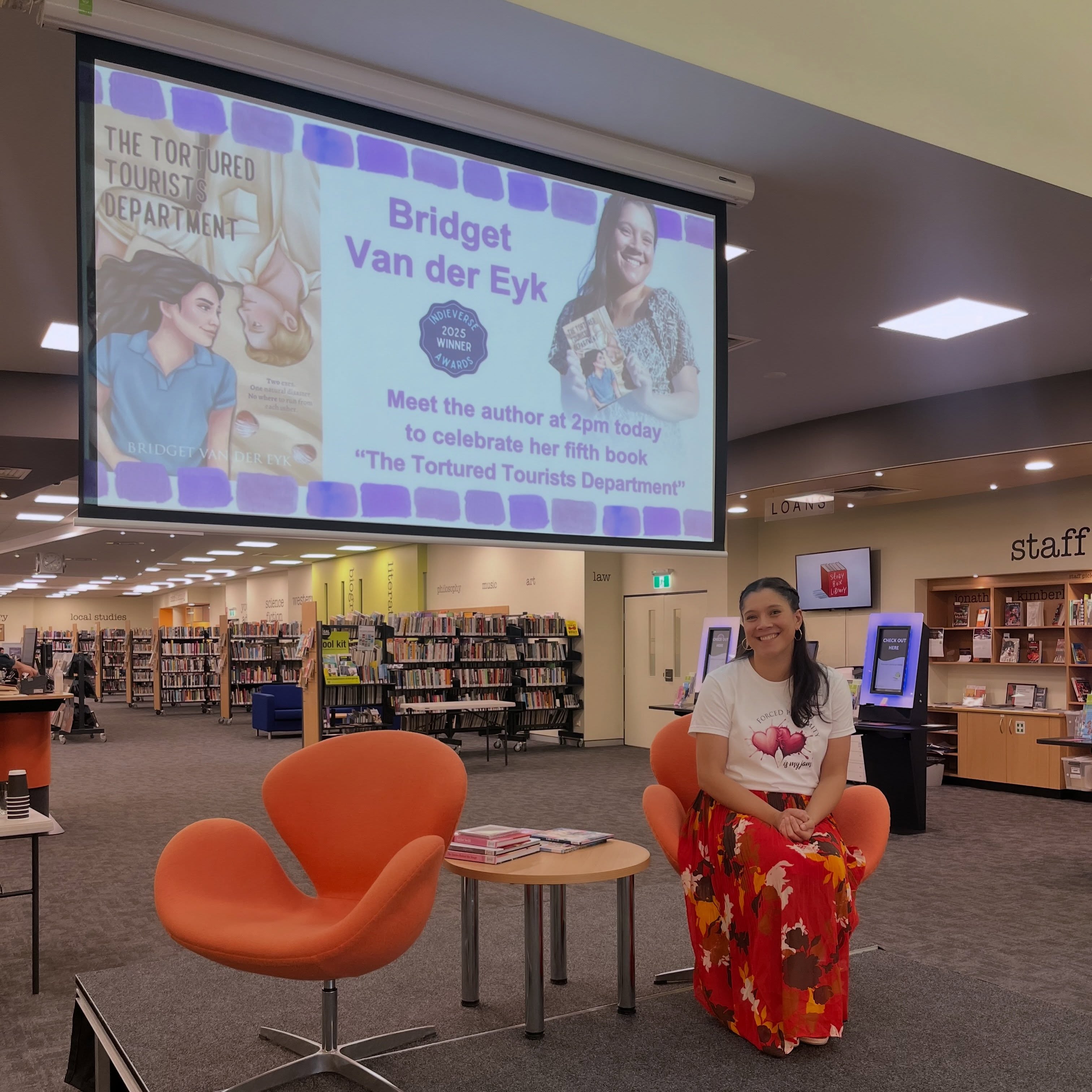 Thanks so much for yesterday @tamworthcitylibrary - you sure know how to make an author girlie feel special! 😍❤️ #bookevent #tamworthcitylibrary #indieauthor #supportindieauthors