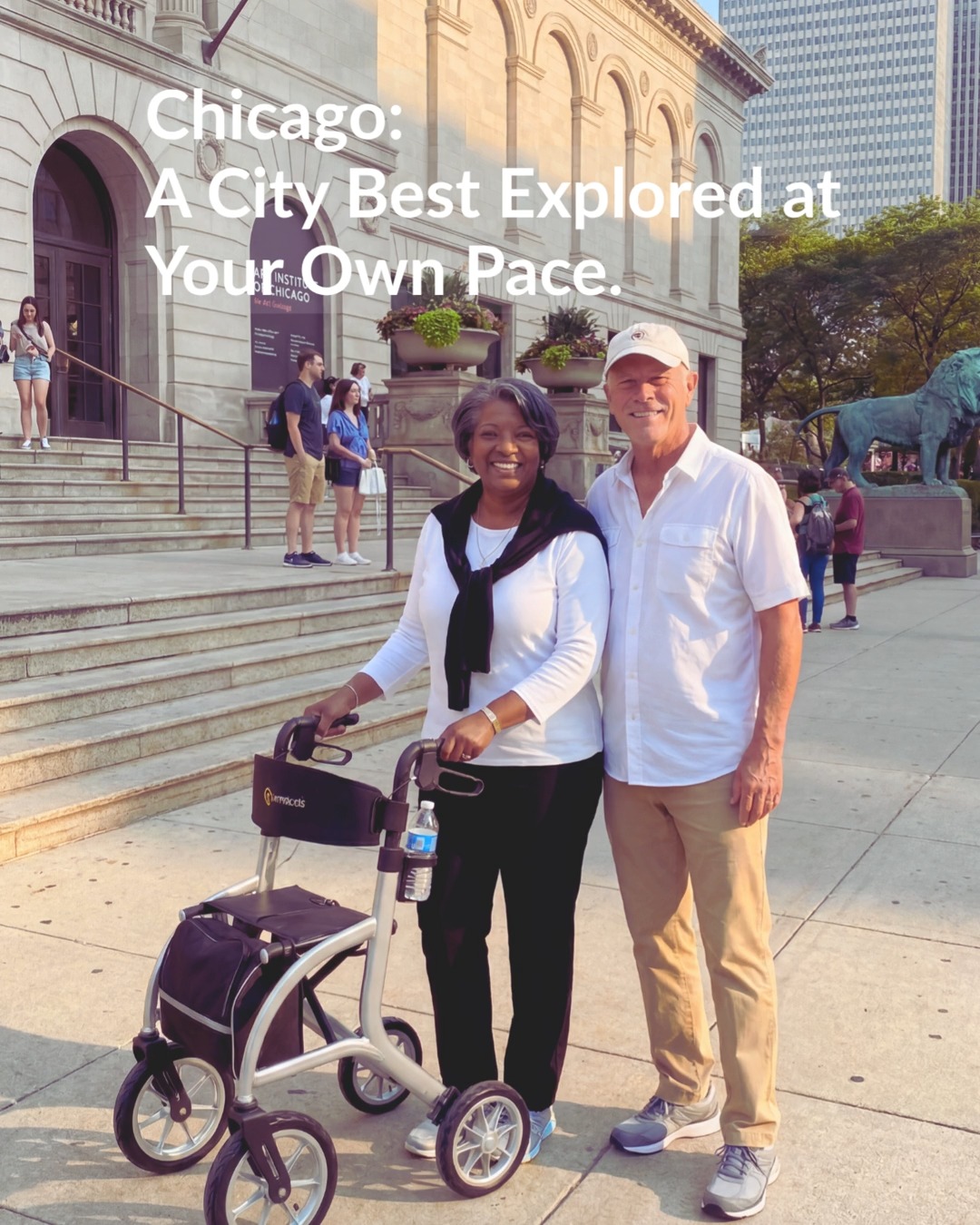 Every great adventure starts with a single step—and ours begins in the heart of Chicago!
Navigating grand museum galleries, historic hotel corridors, and bustling city sidewalks is a breeze with the Comodità Siena All-Terrain Rollator. It is the ultimate companion for keeping you moving safely and beautifully. Four great color options to choose from.
Ready for your next getaway?
Shop directly with us today and get FREE SHIPPING on your order!
Because the best journeys aren't measured in miles—they're measured in memories.
Visit ComoditaUSA.com to find your perfect travel companion.
#ComoditaUSA #SienaRollator #Chicago #Route66 #ArtInstituteChicago #PalmerHouse #TravelInStyle #LifeInMotion #MobilityFreedom #KeepExploring #IndependentLiving #HistoricHotels #AccessibleTravel