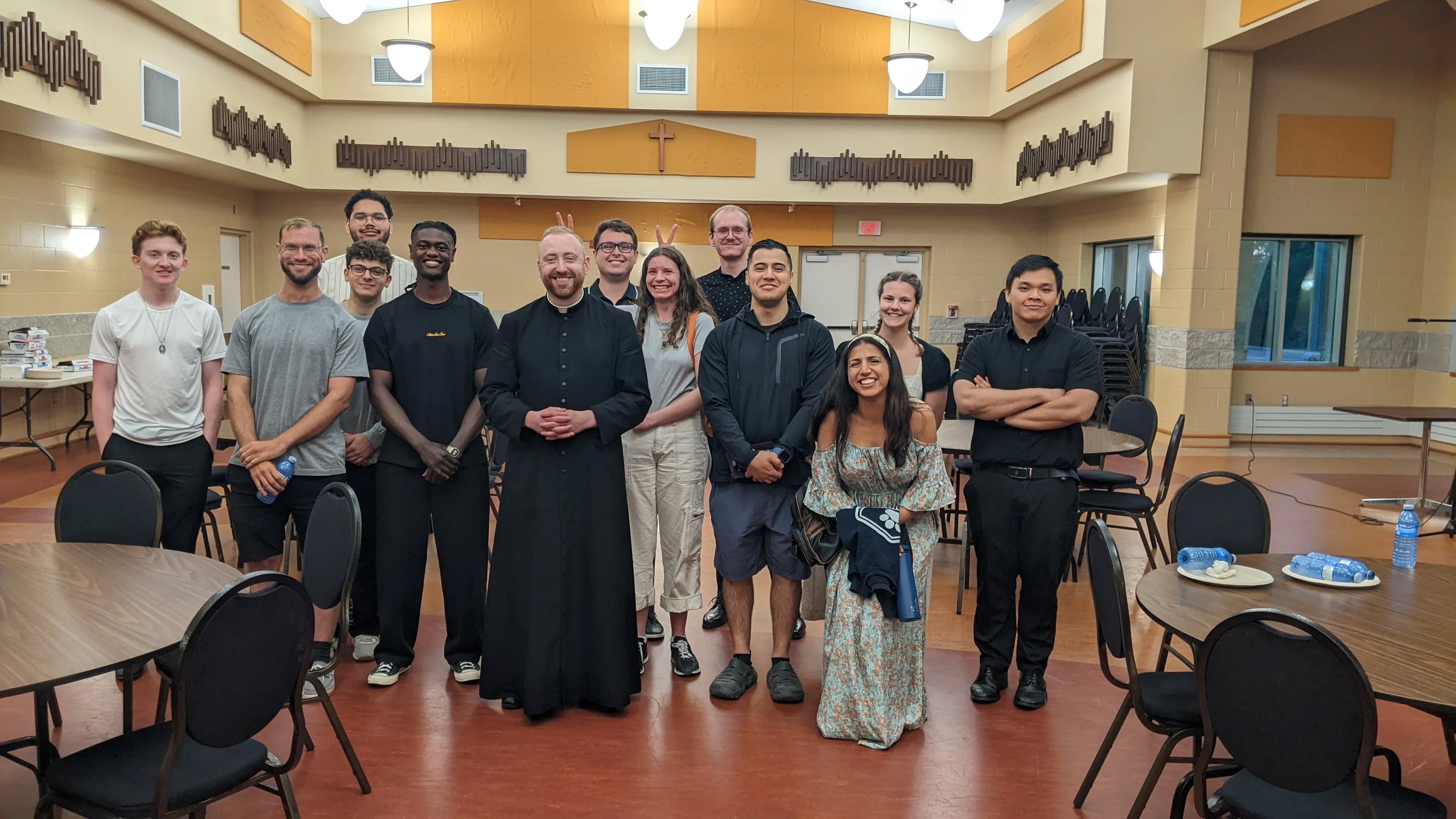 Thank you to all who joined us for our monthly young adults night! 😀
It was a great chance to make friends, deepen prayer, and learn more about the Sacred Heart of Jesus. ❤️🔥
Thank you to seminarian Peter for your reflection on the story of this devotion! It was also good to hear from Fr. Greg about what it means in today's world! 🌎
Our young adults group meets every 2nd Saturday of the month and is always a good time! 🙏
#YoungCatholics #Faith #Fellowship #Food #ImmaculateHeartOfMaryParish