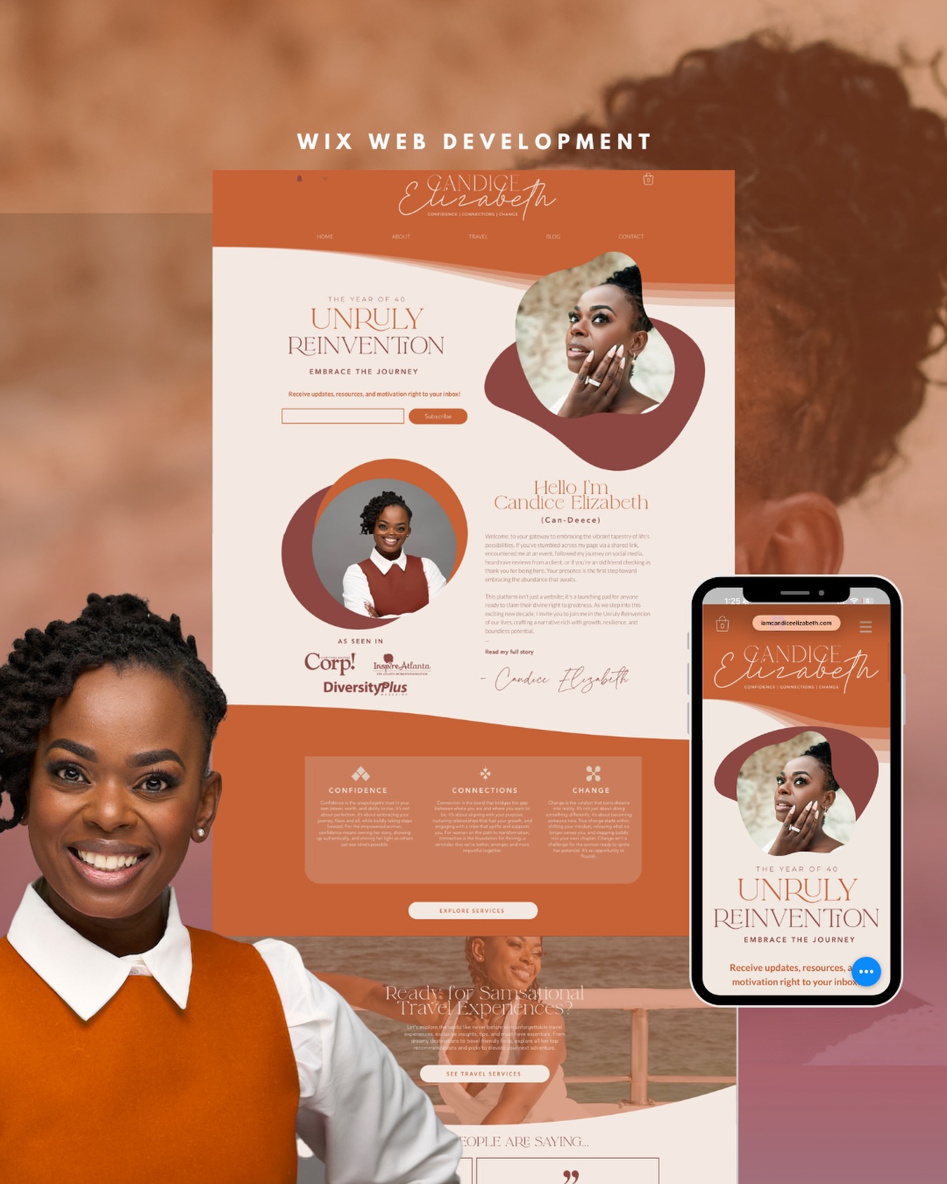 ✨ From personal brand to digital presence. ✨
After completing Candice’s rebrand, the next step was creating a website that could hold the weight of her evolution.
This wasn’t about building another pretty website.
It was about creating a home for her story, her expertise, and the woman she’s becoming in this next chapter.
Introducing The Year of 40: Unruly Reinvention — a platform designed to inspire confidence, cultivate meaningful connections, and embrace change without apology.
From strategy and messaging to custom Wix development, every detail was intentionally designed to reflect the warmth, wisdom, and boldness that Candice brings to every room she enters.
💻 Custom Wix Website Design & Development
✨ Personal Brand Strategy
🎨 Brand Identity Integration
📱 Mobile Optimization
🤎 User Experience Designed for Growth
One of my favorite parts of this project was watching the brand come full circle—from a VIP Weekend strategy session to a fully realized online experience.
Because when your vision gets clearer, your brand should too.
And if you’ve been quietly feeling the pull toward your next chapter... stay close.
Something new is coming for the women ready to transition from employee to expert, corporate to CEO, and professional to personal brand.
Q4. 🤎
#BrandeddCreativeStudio #WixWebsiteDesigner #PersonalBrandWebsite #CorporateToCEO #BrandStrategy