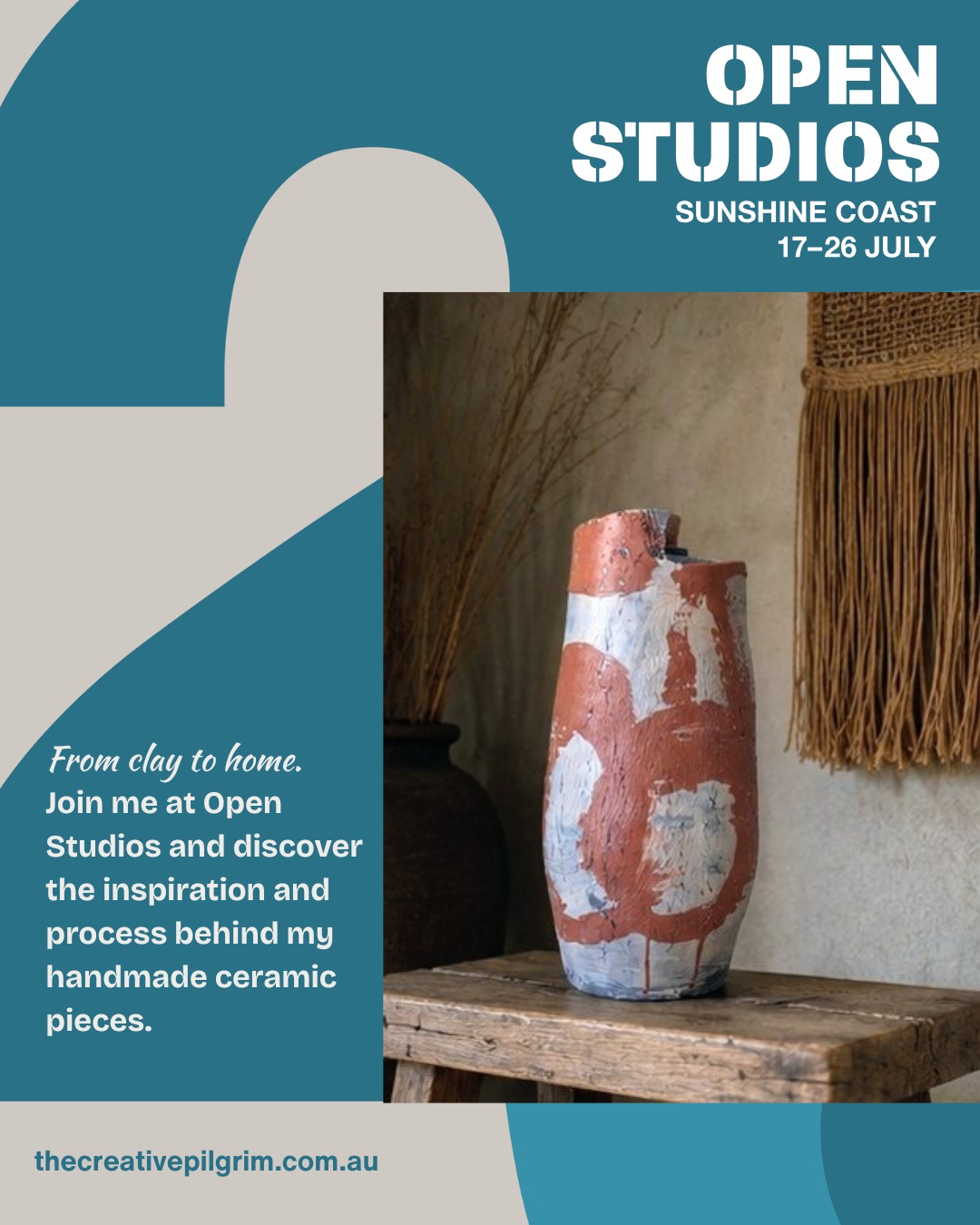 I look forward to welcoming you to my Nambour studio and sharing the inspiration, techniques, and processes behind the pieces I create.
July 24th, 25th and 26th
10am - 4pm
Nambour
#OpenStudiosSunshineCoast #HandmadeCeramics #CeramicArtist #NambourStudio #CollectHandmade