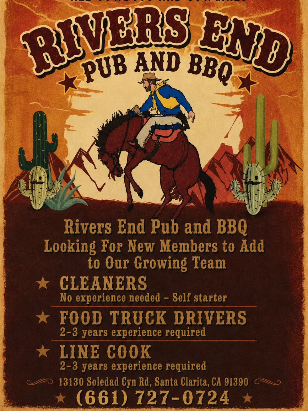 We are looking for new members for our team! Come on in with your resume or give us a call 🤠