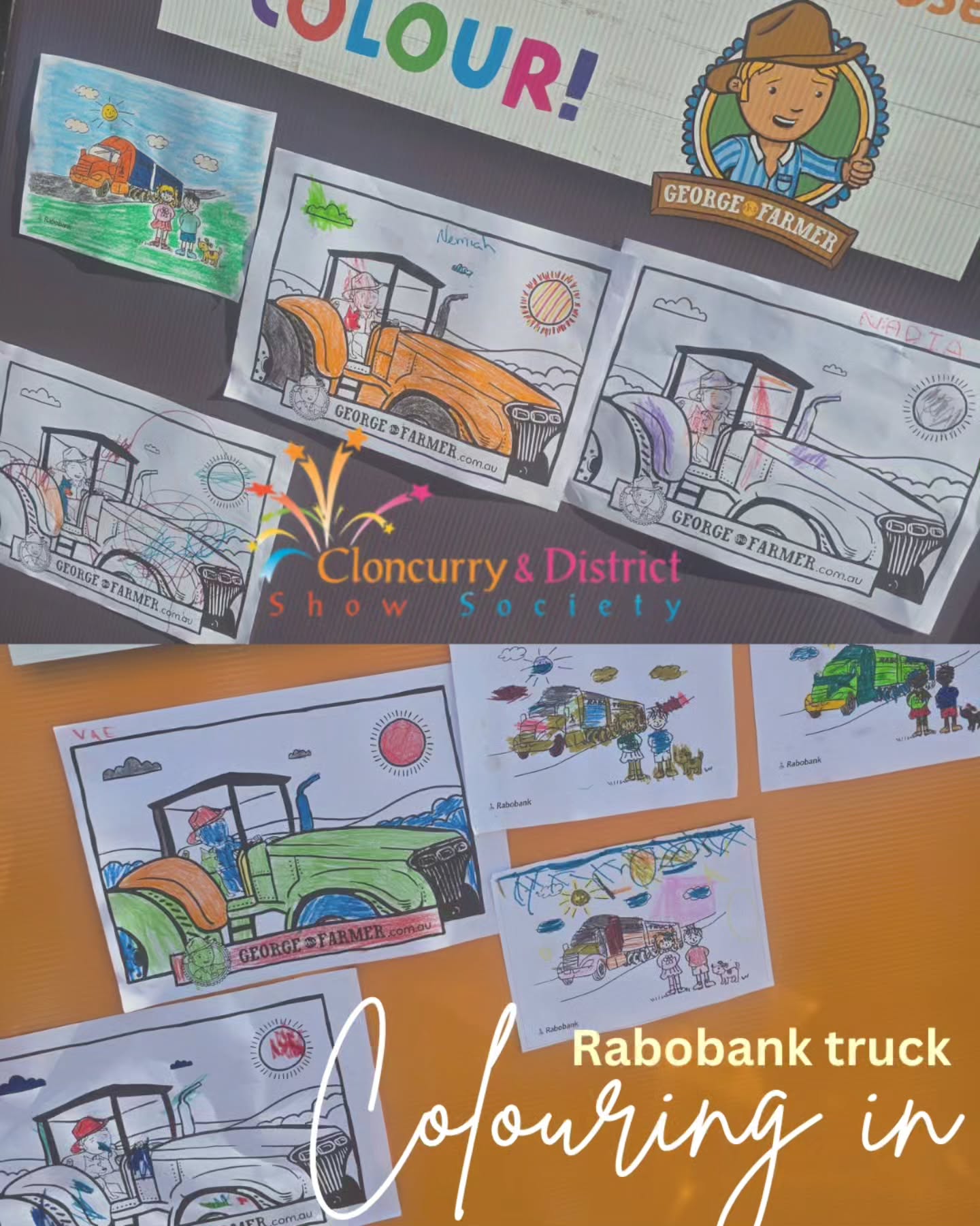 Looking for some quiet entertainment for the kids today? Take them over to the Rabobank truck for some colouring in and enjoy a coffee while your there βοΈ They are raising funds for the Royal Flying Doctors Service π©