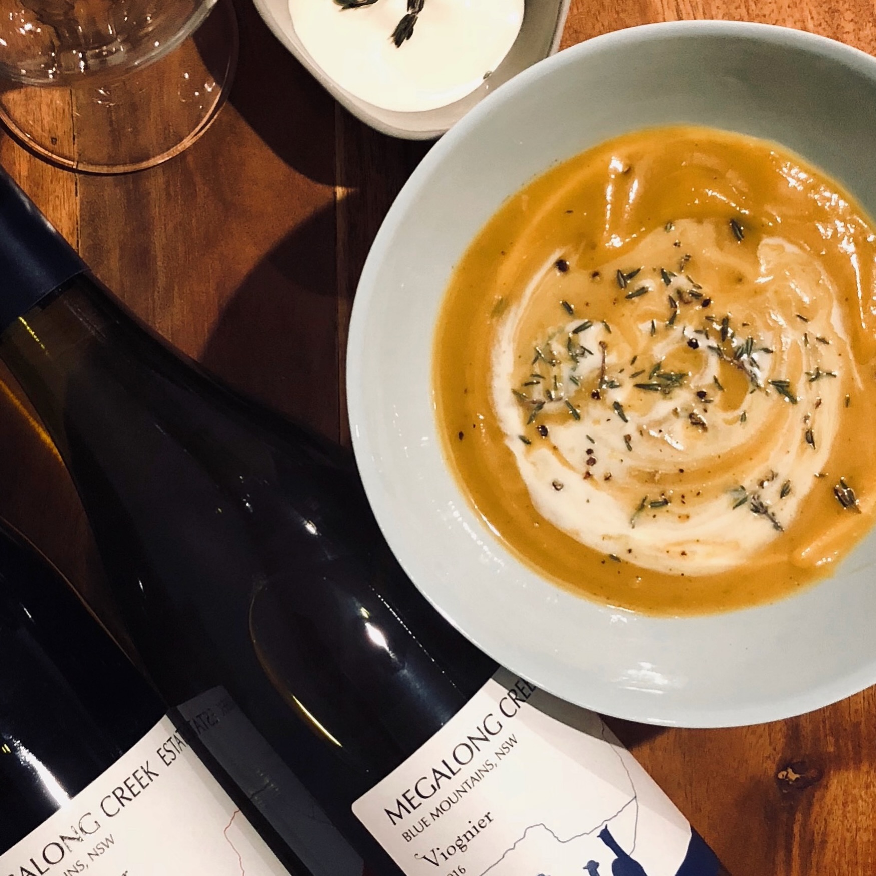This weekend - Hot Soup & Cold Wine at MCE👌#megalongcreekestate #bluemountainsnsw #wineandfood #megalongvalley #bluemountainswine