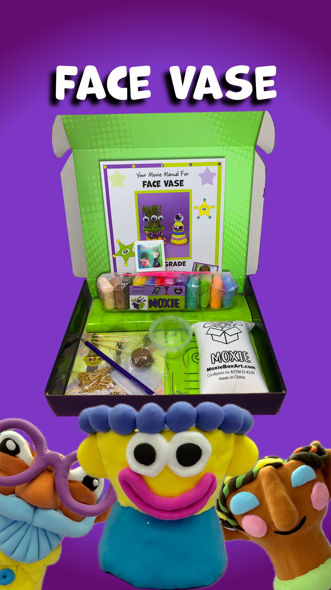 It's clay week!
Celebrate creativity and express yourself with the Face Vase Moxiebox! 🌟 Whether you're a seasoned artist or a curious beginner, this week is your chance to dive into the delightful world of clay. Let's make something beautiful together!
#ClayWeek #Moxiebox #CreativeCommunity