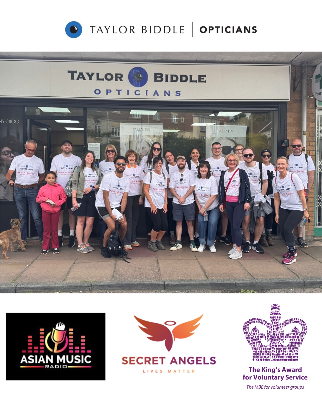 🚶♂️🚶♀️ WE DID IT! 🎉💙
The Taylor Biddle team, along with our amazing friends, family and patients have successfully completed our 10-mile walkathon in support of Secret Angels, organised by Asian Music Radio! 👏👏
It was definitely tough going at times, with plenty of sore feet and tired legs along the way 😅, but everyone dug deep, supported one another and showed incredible determination from start to finish. We couldn’t be prouder of the whole group! 💪❤️
Thanks to the incredible generosity of our community, we’ve already raised over £1,000 for this fantastic cause, with donations still coming in! 🙌✨
Every donation helps Secret Angels continue their amazing work supporting people in our local community, so if you’d still like to contribute, there’s still time to donate! 💙
A huge thank you to everyone who walked, donated, cheered us on and supported us throughout this challenge. Together, we’re making a real difference. 🌟
https://www.justgiving.com/crowdfunding/tbo-walkathon?utm_medium=CF&utm_source=CL
#MilesForSmiles #SecretAngels #AsianMusicRadio #TaylorBiddle #CharityWalk