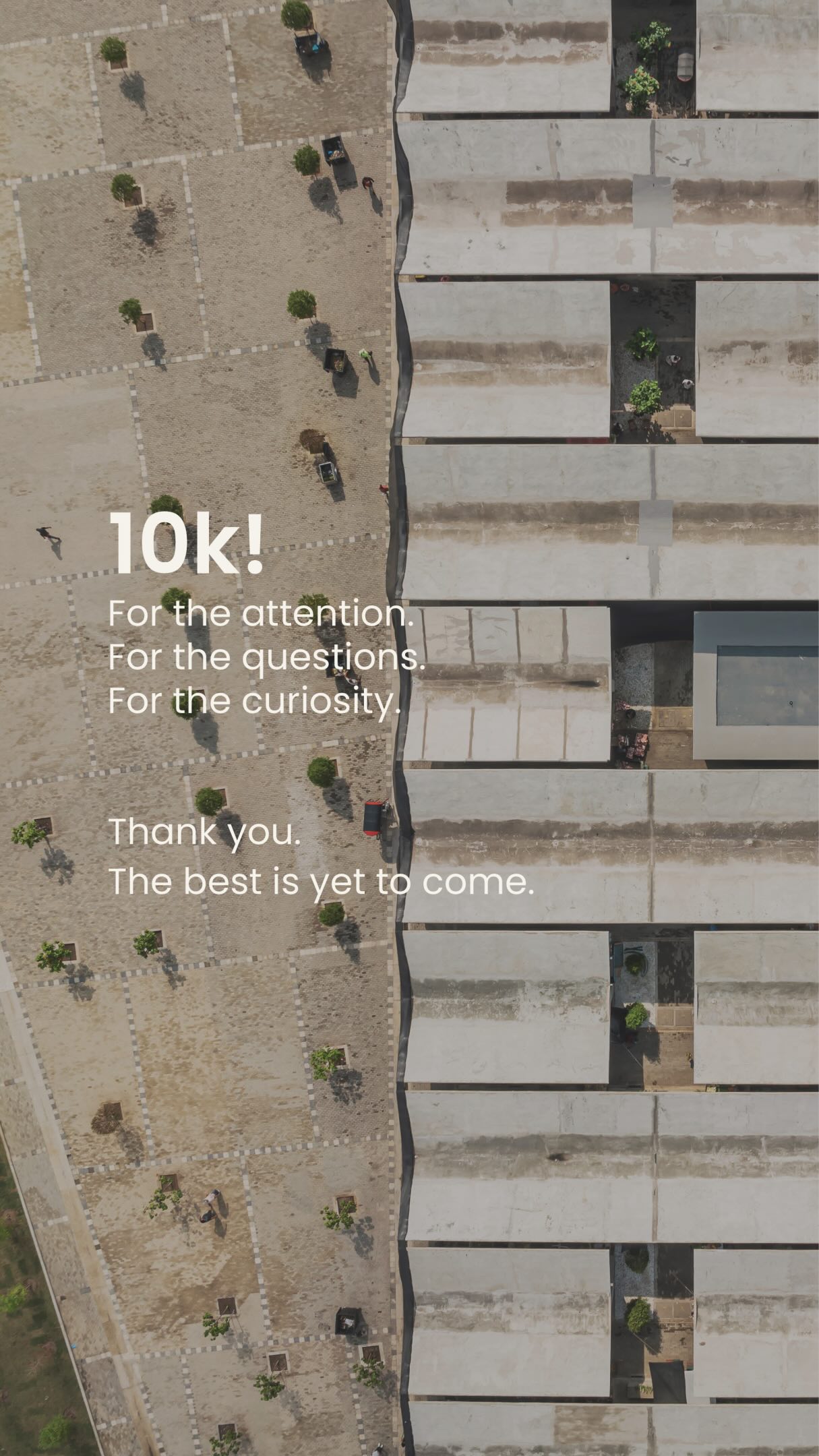 🗯️We see architecture as a practice rooted in dialogue.
Every project shared, every conversation, and every exchange of ideas has helped shape this community.
Thank you to everyone who follows our work, engages with the process, and finds value in the way we think about architecture. Your interest, questions, and insights are part of an ongoing conversation that continues to evolve.
We remain committed to exploring new questions, developing new projects, and sharing what we learn along the way.
The best is yet to come.