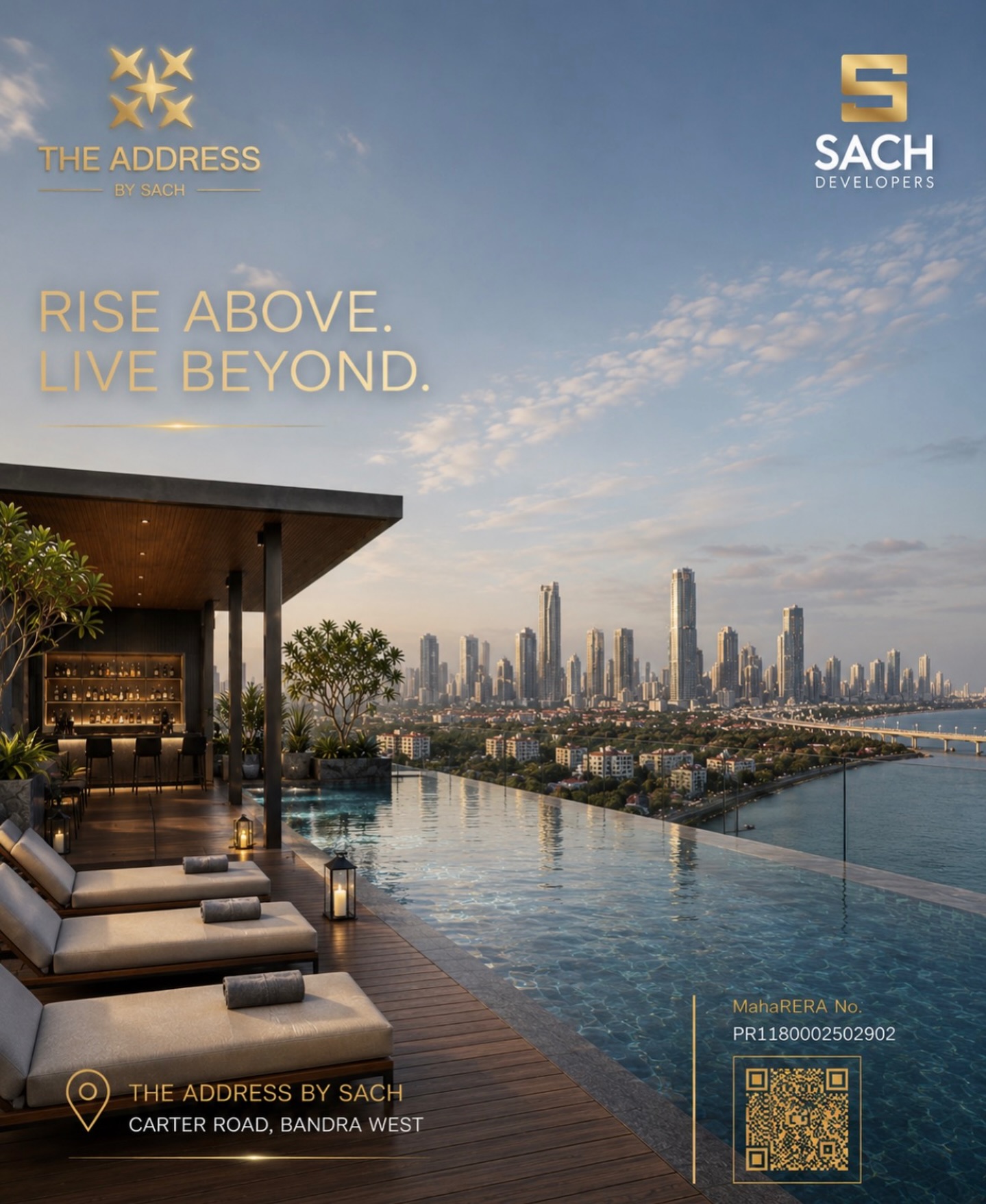 Rise above the ordinary.
Live beyond expectations at The Address by Sach.
By Sach Developers
#TheAddress