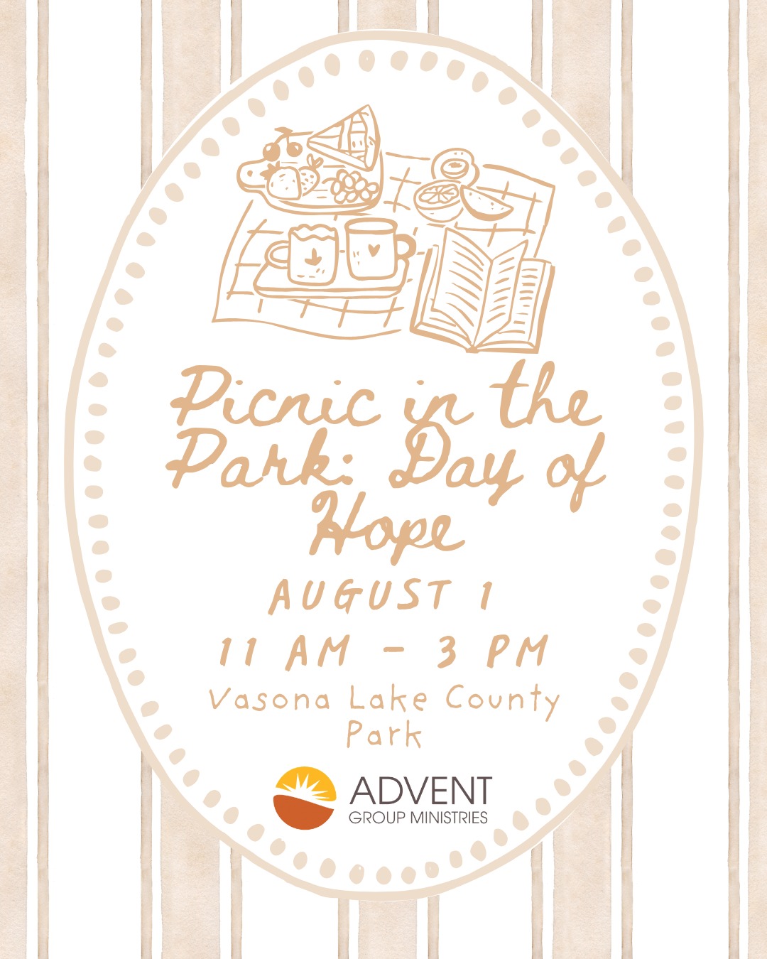🌼 Save the Date! 🌼
Join us for Picnic in the Park: Day of Hope on Saturday, August 1, from 11:00 AM–3:00 PM at Vasona Lake County Park.
This special afternoon will bring together supporters, partners, and community members to celebrate the impact we've made together and the hope we're building for the future. Enjoy good food, meaningful connections, family-friendly activities, and an inspiring day in the park.
We'd love to see you there!
RSVP here:
https://www.adventgm.org/event-details/day-of-hope/form
Or email acrutcher@adventgm.org for more information.
#DayOfHope #PicnicInThePark #Community #Hope #Healing #AdventGroupMinistries #SantaClaraCounty