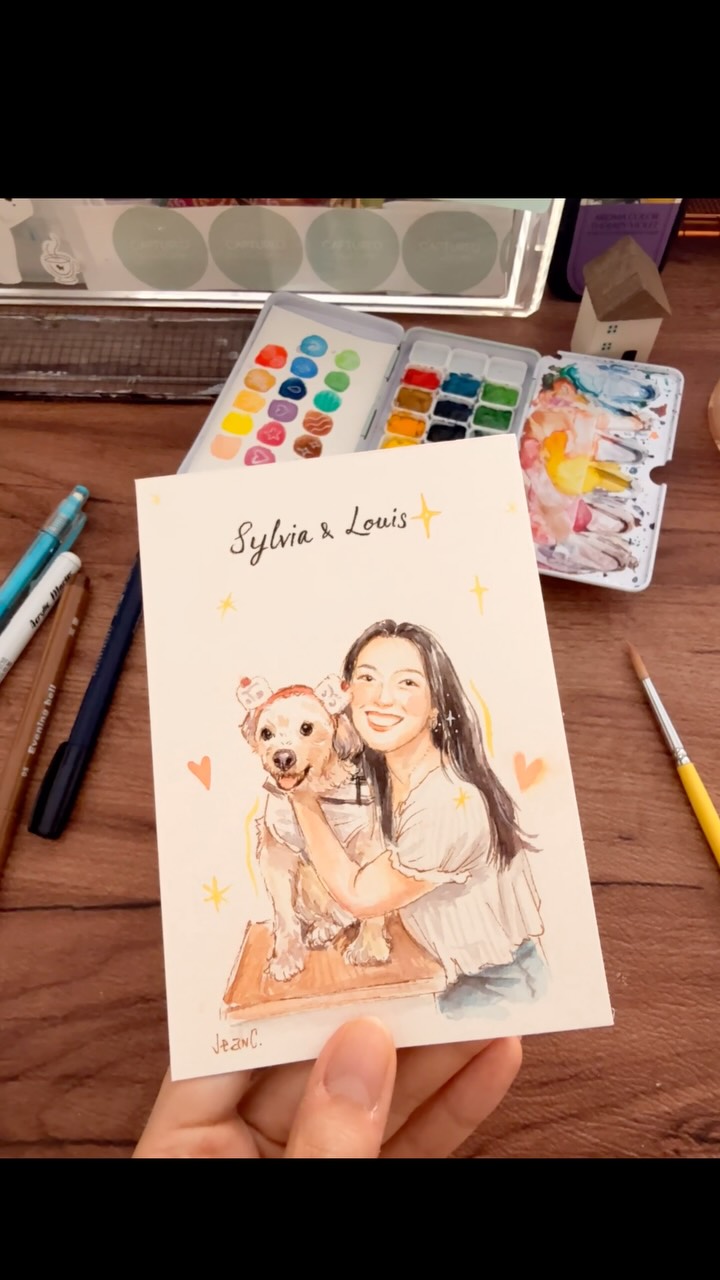 A collection of favourite faces, beloved pets, and meaningful moments, all captured in watercolour.
Looking for a unique gift or keepsake? My mini portraits are available for commission. 🤍
DM to order.
#capturedbyjeanc #artbyjeanc