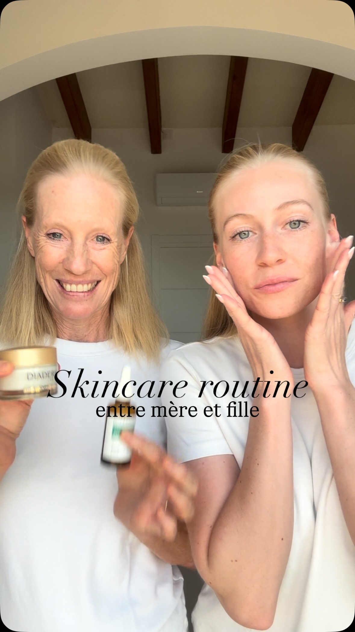 ✨ Skincare mère-fille ✨
Notre peau est soumise à rude épreuve : pollution, vent, UV, toxines… 🌿☀️💨
En tant que nutritionniste, je prends soin de ma peau avant tout de l’intérieur. Parce qu’une belle peau ne dépend pas uniquement des produits que l’on applique, mais aussi de notre alimentation, de notre microbiote et de notre santé globale. 🍽️✨
Les antioxydants, les vitamines, les minéraux et les acides gras polyinsaturés aident à neutraliser les radicaux libres, à moduler l’inflammation et à maintenir une peau bien hydratée. 💧
On oublie également à quel point un microbiote en bonne santé se reflète sur la qualité de la peau. Une alimentation méditerranéenne 🫒🥗🐟 permet de couvrir une grande partie de nos besoins tout en nourrissant notre microbiote.
✨ Une routine skincare quotidienne reste essentielle pour préserver une peau saine et limiter les effets du vieillissement cutané.
Même si ce n’est pas mon point fort, contrairement à Lauren ! 😅
Le soir :
🧼 Je nettoie ma peau en douceur et en profondeur.
💧 J’applique un sérum et une crème hydratante pour nourrir ma peau pendant la nuit.
Le matin :
☀️ Je protège ma peau des UV avec une protection solaire adaptée, l’un des gestes les plus importants pour préserver la santé de la peau.
Choisir les bons produits n’est pas toujours simple. Voici quelques astuces que nous utilisons :
🔎 Demander conseil à une dermatologue.
📱 Utiliser des applications pour repérer les allergènes, additifs ou ingrédients irritants (Yuka, INCI Beauty).
🌿 Privilégier les produits contenant un maximum d’ingrédients d’origine naturelle.
💡 Les crèmes les plus chères ne sont pas toujours les meilleures !
Et vous, vous êtes plutôt comme moi ou comme Lauren ? Ou alors au taquet sur la nutrition ET la skincare ? 😄
#mereetfille #motherdaughtergoals #merefille #routineskincare #prendresoindesapeau