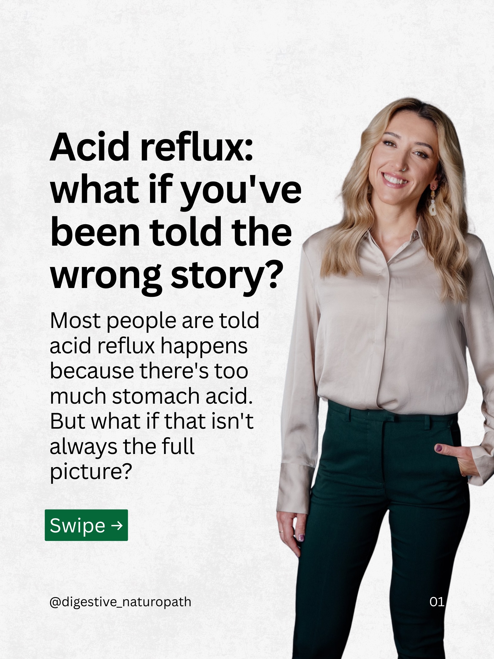 PSA: Your acid reflux isn’t caused by too much stomach acid - but rather an imbalance in your gut.
Here’s all you need to know, and what you can do about it.
-
👋🏼 Hi, I’m Valery - a Naturopath and gut health expert.
🔔 Follow me for more insights into gut and digestive health.
-
#guthealth #gutbrainconnection #gutbrainaxis #acidreflux #cellularhealth