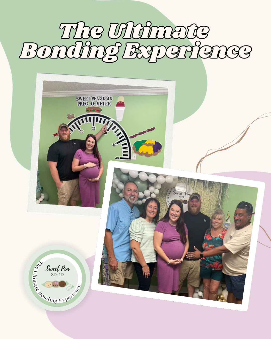🌿 From the size of a hush puppy to a king cake, Sweet Pea is here for every stage of your pregnancy. The heart and soul of Sweet Pea 3D/4D are our families- thank you for allowing us to be a part of your journey.
#sweetpeafamily #nola #3d4dultrasound