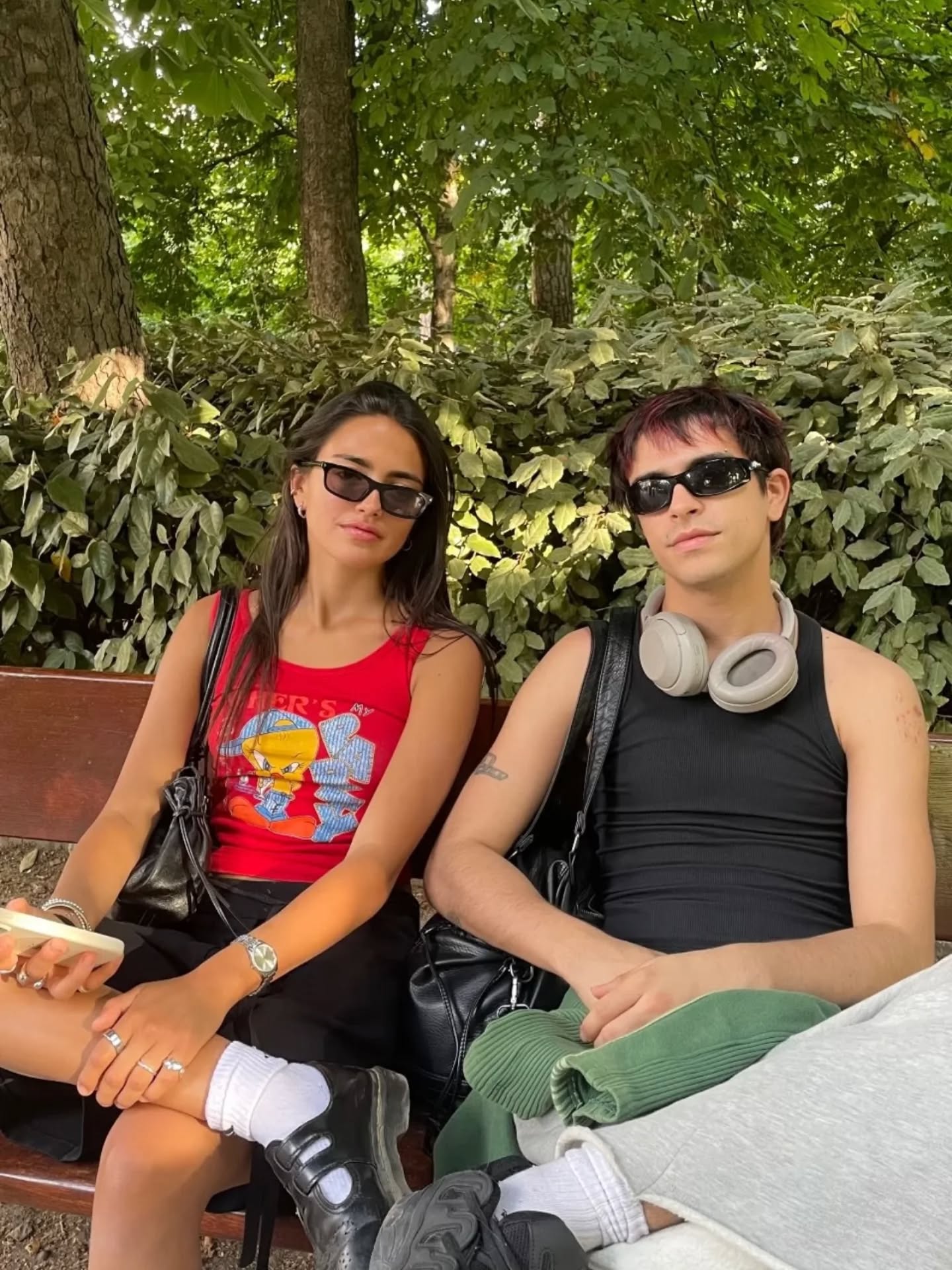 Maia Reficco with her brother Joaquín Reficco (@fede.burgoss)