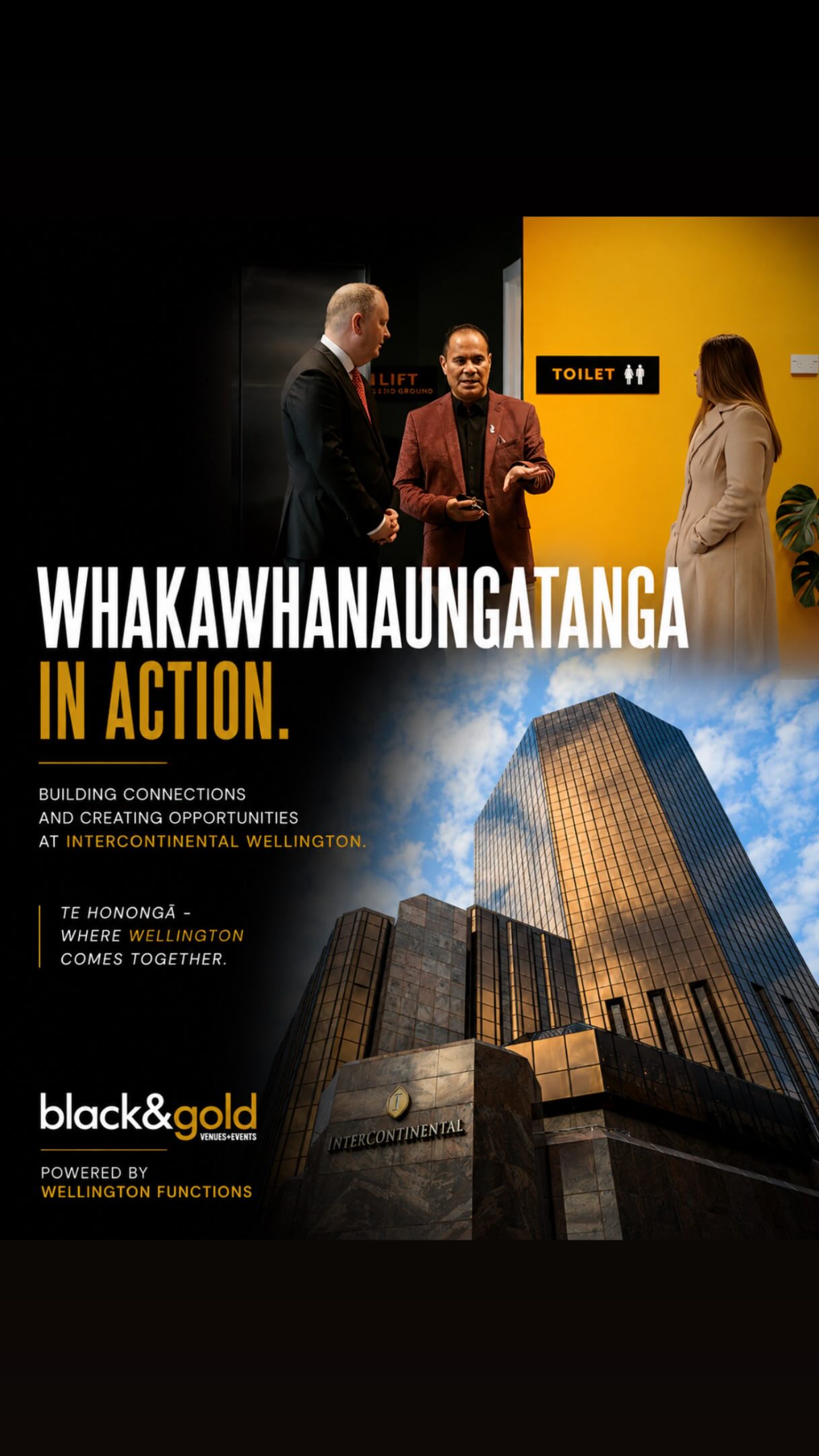 Whakawhanaungatanga in action 🫱🏼🫲🏾
Wellington on a good day, perfect for showing the @interconwlg team through our city and prime waterfront spaces alongside the Black & Gold whānau, as we continue building collaborative relationships across Pōneke.
Working together to create bigger opportunities, stronger connections.
Te Honongā - where Wellington comes together.