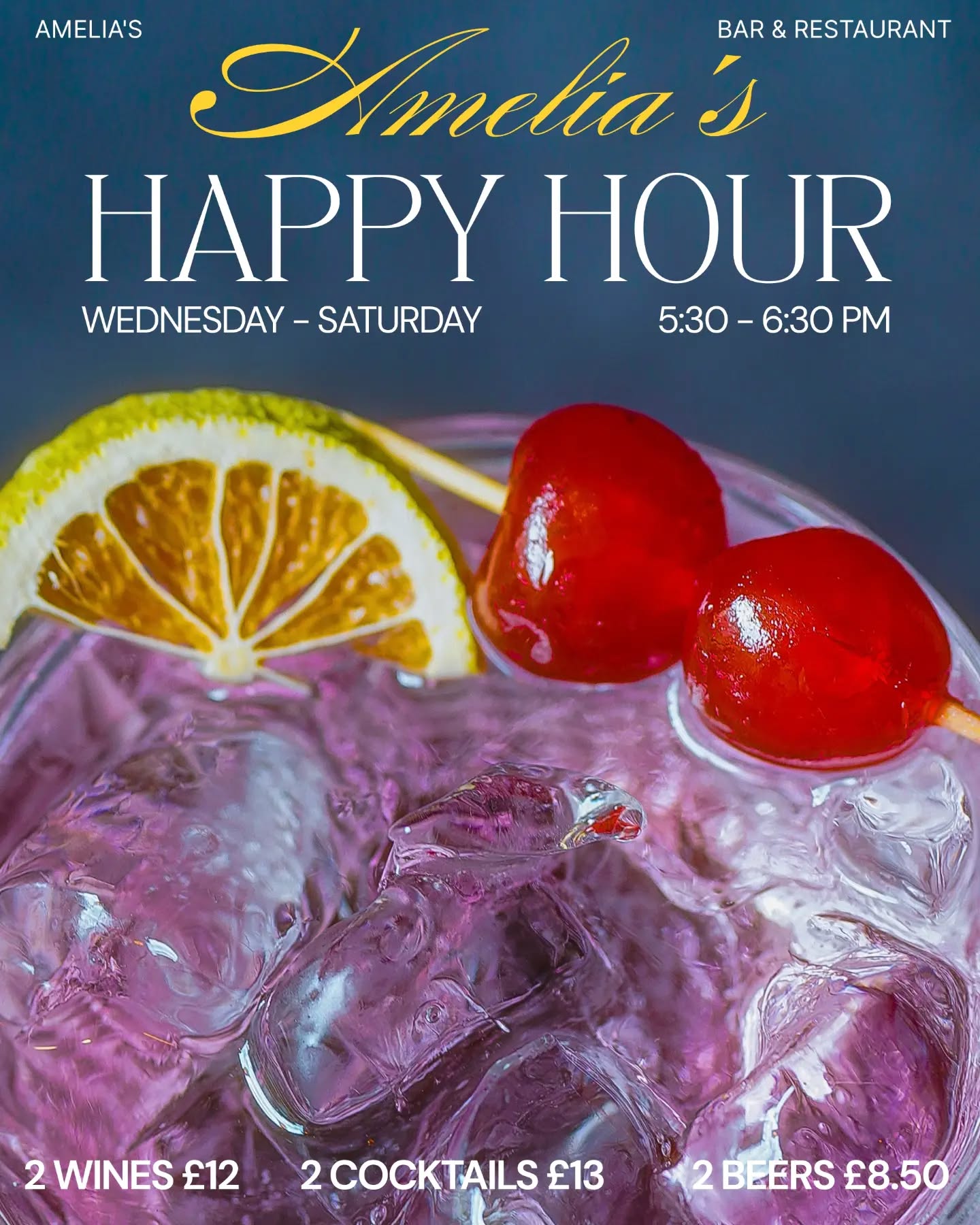 Wednesday kicks off the start of Happy Hour at Amelia's 🥂
And may we add, our pink gin (pictured) is one to remember 🩷
#ameliasnorwich #norwich #norwichbar