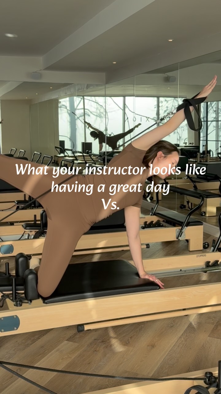 You’d never be able to spot the difference 👀
As pilates instructors, we show up. We bring our energy, our encouragement, and our best selves into the room because we genuinely love what we do. But behind the smiles and choreo, we’re human too.
What always amazes me is how often my clients end up lifting my mood without even realising it. A great class, a laugh, a familiar face, the energy you all bring into the room - it can completely changes the way I feel.
A little reminder that you never really know what someone is carrying behind the scenes. Be kind, be patient, and know that your presence can make more of a difference than you think. 🤍🧘🏻♀️
