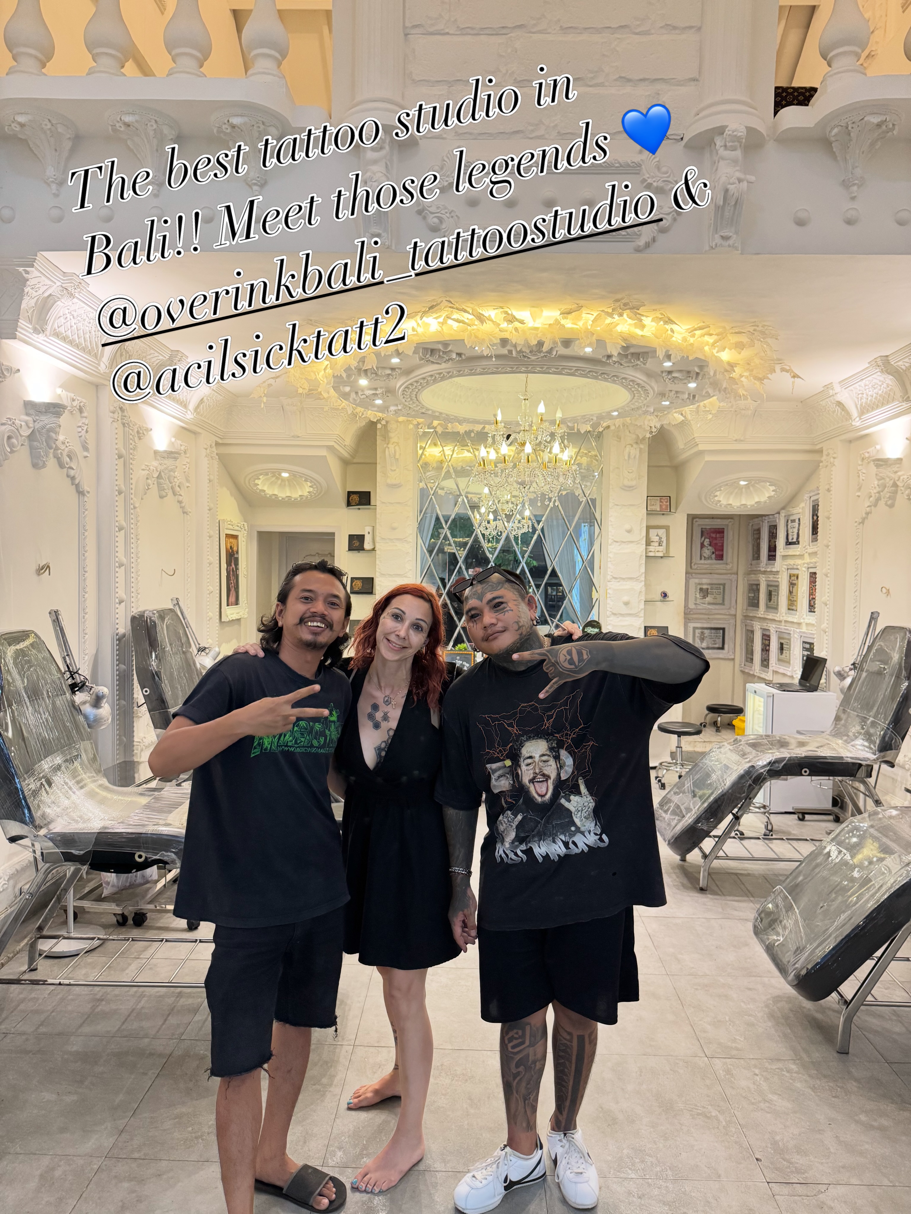 Without a doubt, one of the most beautiful and impressive tattoo studios I’ve ever had the chance to visit. ✨
I can’t wait to sit in the chair and get a piece of art from @overinkrevo, one of the most talented tattoo artists in the world. The number of awards and recognition he has earned speaks for itself. 🏆
What impressed me most is that behind the incredible talent are genuinely friendly, humble, and easy-to-talk-to people. The studio is absolutely spotless, professional, and beautifully designed.
If you’re visiting Bali and thinking about getting a tattoo, I highly recommend checking them out. You’re not just getting a tattoo — you’re getting a true piece of art.
Hopefully one day we’ll have the opportunity to collaborate together — tattooing and piercing, the perfect combination! Until then, see you soon my friend. 🤝🖤
#BaliTattoo #TattooArtist #TattooStudio #OverinkRevo #TattooArt BaliLife InkMaster TattooCommunity