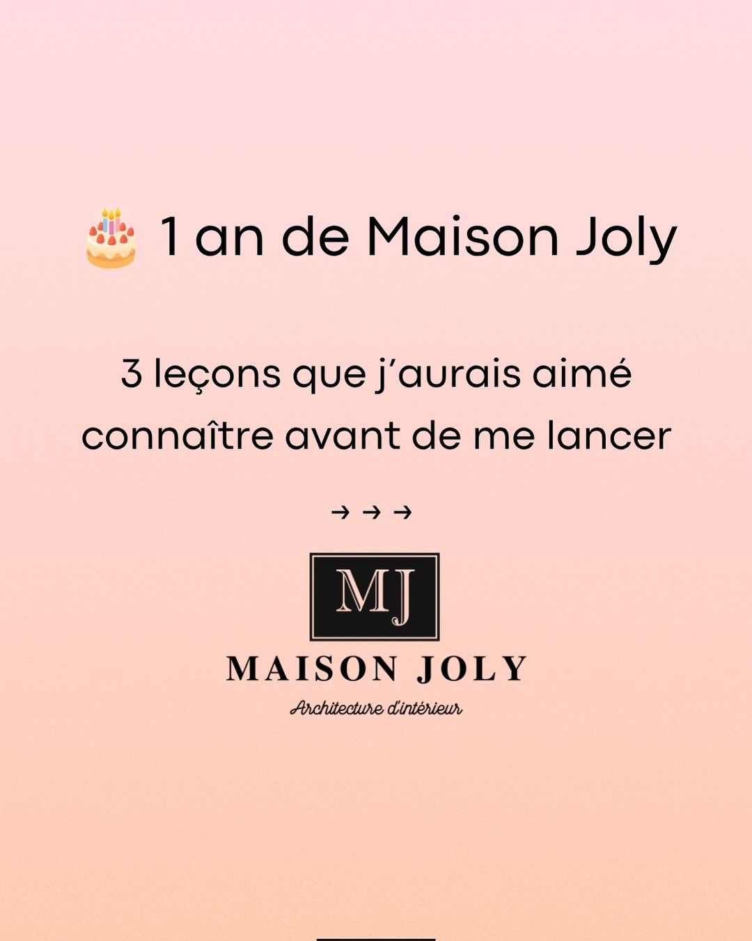 🎂 Il y a un an, je lançais Maison Joly.
Comme beaucoup d’entrepreneurs, je pensais que le plus difficile serait de réaliser de beaux projets.
En réalité, cette première année m’a appris bien d’autres choses.
J’ai appris qu’un client ne cherche pas seulement des plans ou de la décoration. Il cherche quelqu’un qui l’aide à avancer sereinement dans un projet souvent complexe.
J’ai appris que trouver ses premiers clients demande parfois plus d’énergie que dessiner un projet.
J’ai appris qu’un chantier réussi commence bien avant les travaux : dans l’écoute, l’anticipation et la préparation.
Cette première année m’a aussi offert de belles surprises :
✨ plusieurs projets réalisés
🏆 Best of Houzz 2026
📖 une publication dans Maison & Jardin
🤝 des dizaines de rencontres
📚 des centaines d’heures d’apprentissage
Et surtout, la confirmation que j’ai trouvé ma place.
Merci à tous ceux qui m’ont fait confiance depuis le début ❤️
Charlotte
————————————
📍 Architecture d’intérieur & maîtrise d’œuvre en Île-de-France
📩 Projet de rénovation ? Écrivez-moi en message privé ou via www.maisonjoly.fr
#ArchitectureInterieure #RenovationMaison #MaisonJoly #EntrepreneuriatFeminin #architecteinterieur