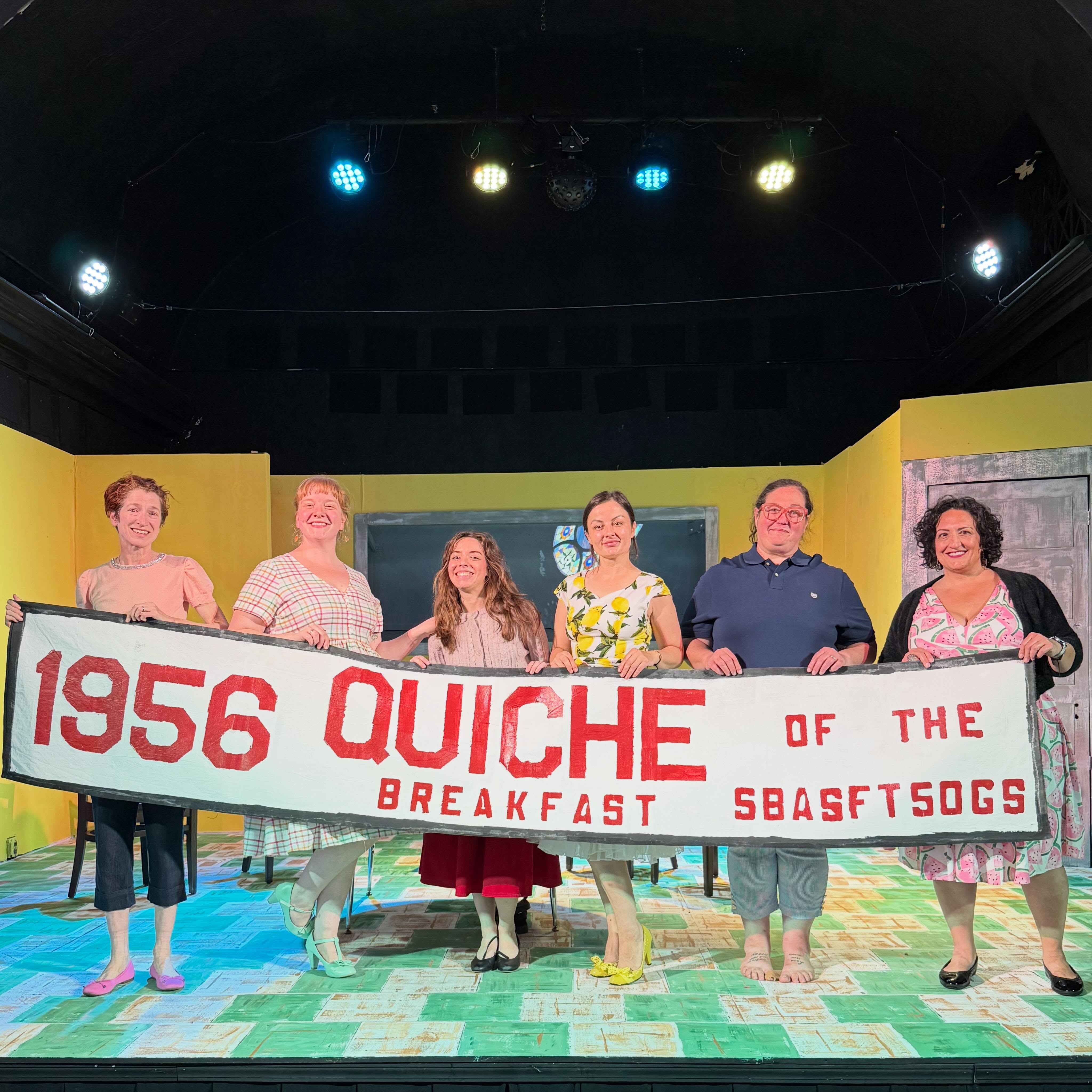 It's official!!! We will have ASL interpretation at the June 26th performance of Five Lesbians Eating a Quiche! Get your tickets and come join the 1956 Quiche Breakfast!
Tickets www.dormousetheatre.com