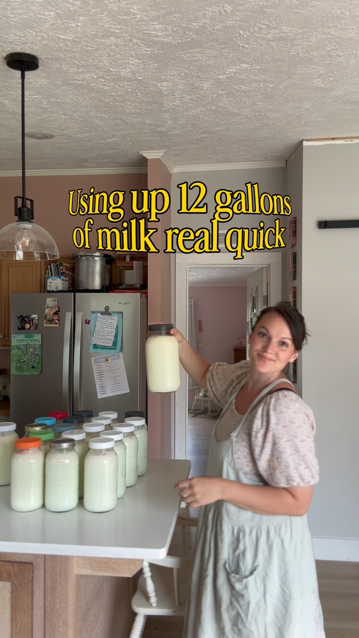 Sometimes you just need to empty jars for the week and you aren’t making more than the basics, today was one of those days 🐮
#farmlife #milkcow #homestead #butter