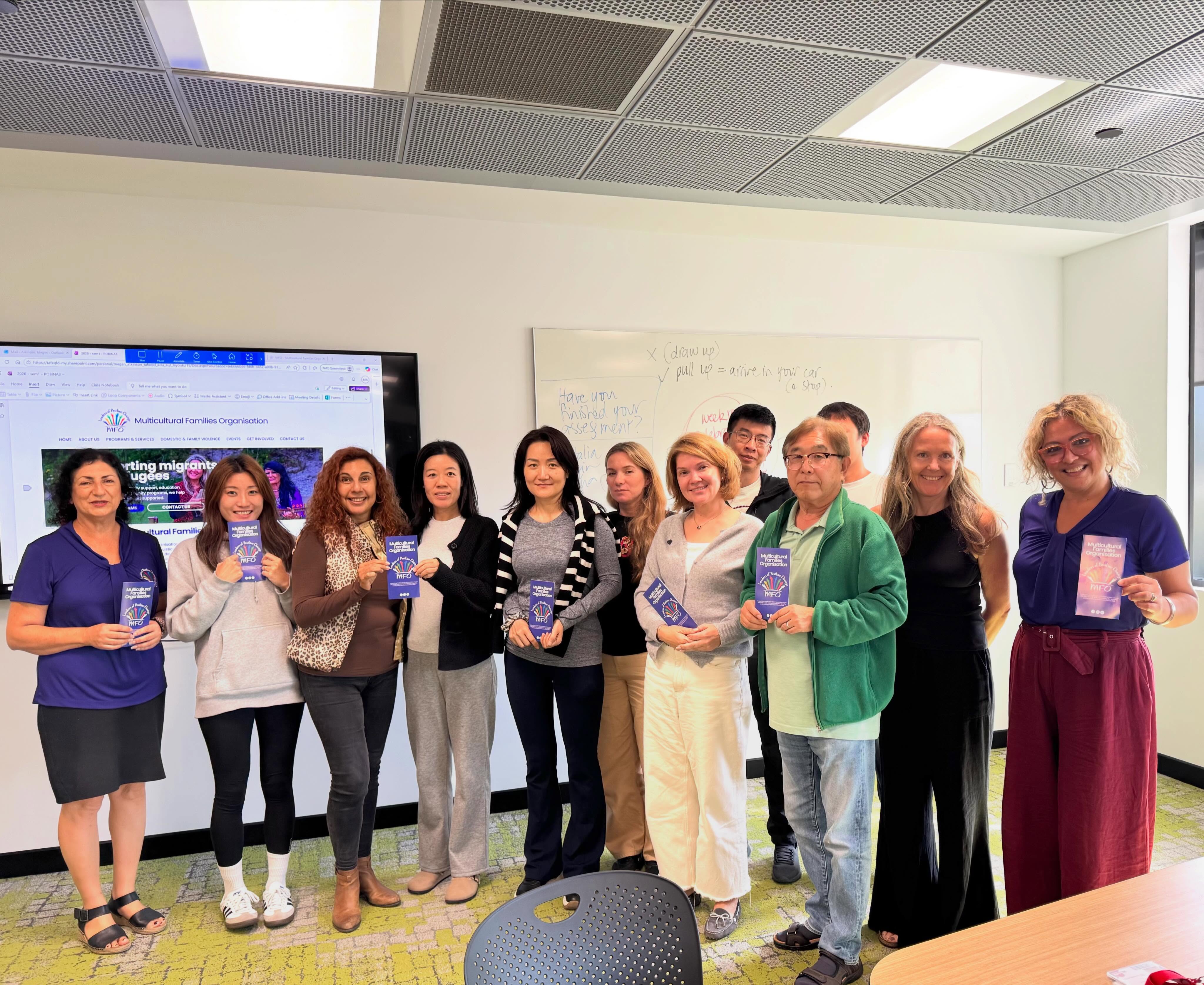 Wonderful day MFO staff meeting all the AMEP students in @tafeqld Robina outreach session yesterday. We are excited to outreach from Robina once a month to support the newly arrived community through our various programs and services.