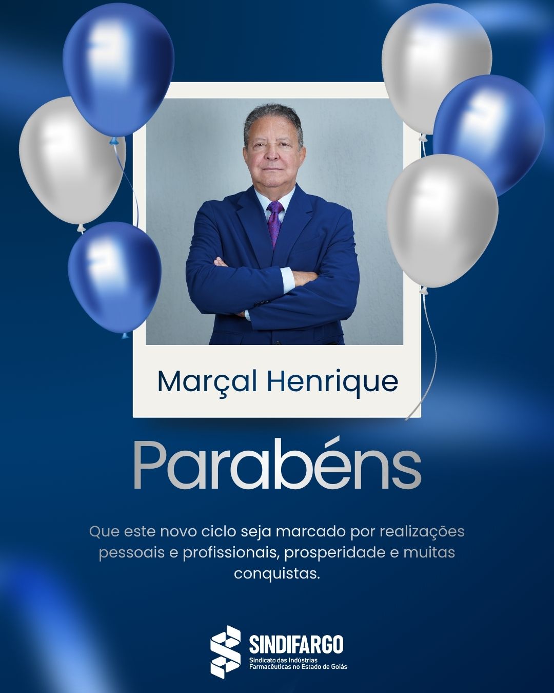 Feliz Aniversário, @marcalhenriquesoares !
O Sindifargo parabeniza seu Presidente Executivo nesta data especial, desejando saúde, felicidade e sucesso em mais um ano de vida.
Que este novo ciclo seja marcado por realizações pessoais e profissionais, prosperidade e muitas conquistas.
Parabéns! 🎉